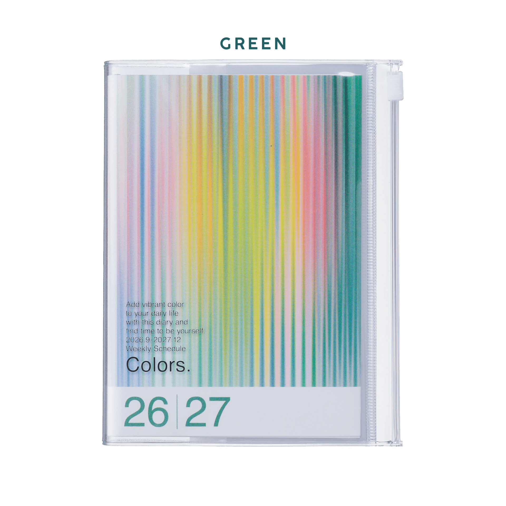 Mark's Tokyo Agenda GREEN Agenda Diary 2026/2027 - A6 Gradient