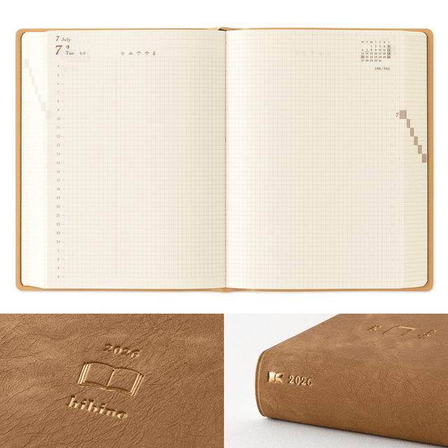 Midori Agenda Agenda Diary Hibino 2026 - Camel