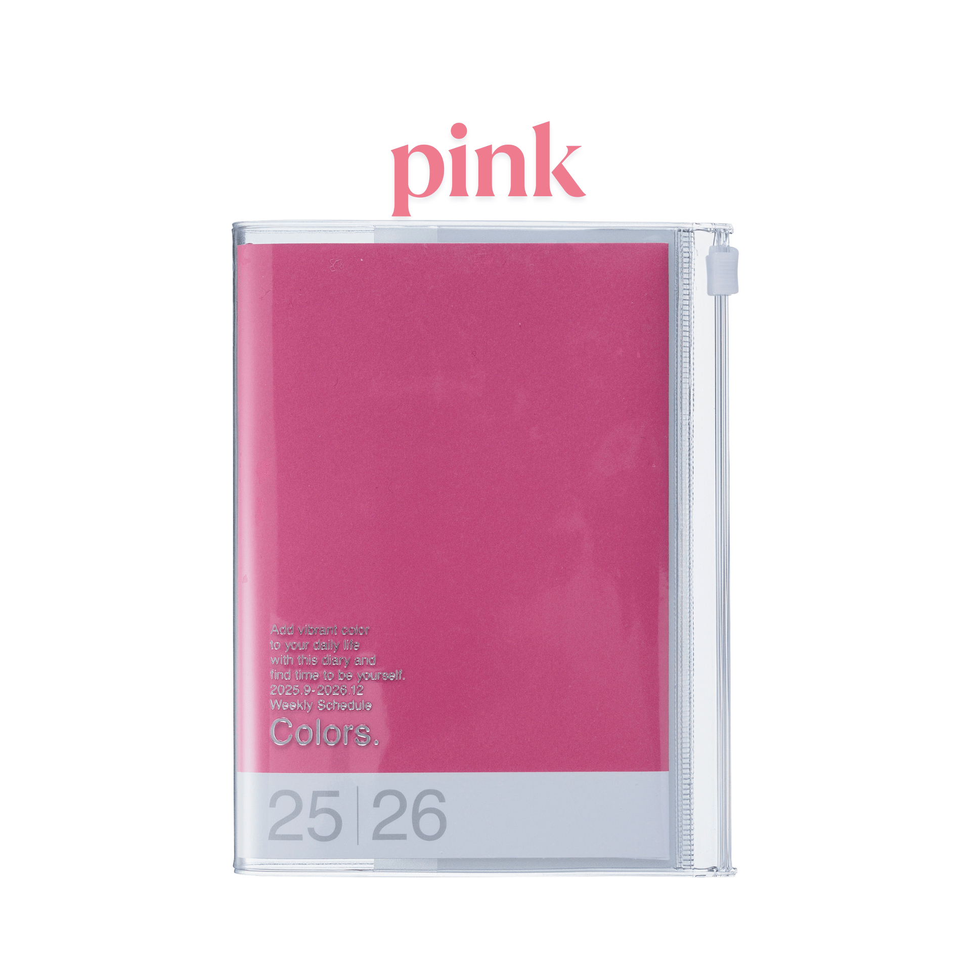 Mark's Tokyo Agenda PINK Agenda Diary Pocket 2025-2026 Mark's Tokyo - COLORS
