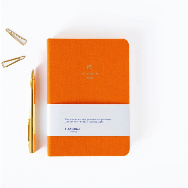 A-Journal Agenda Agenda Diary Pocket Orange 2025