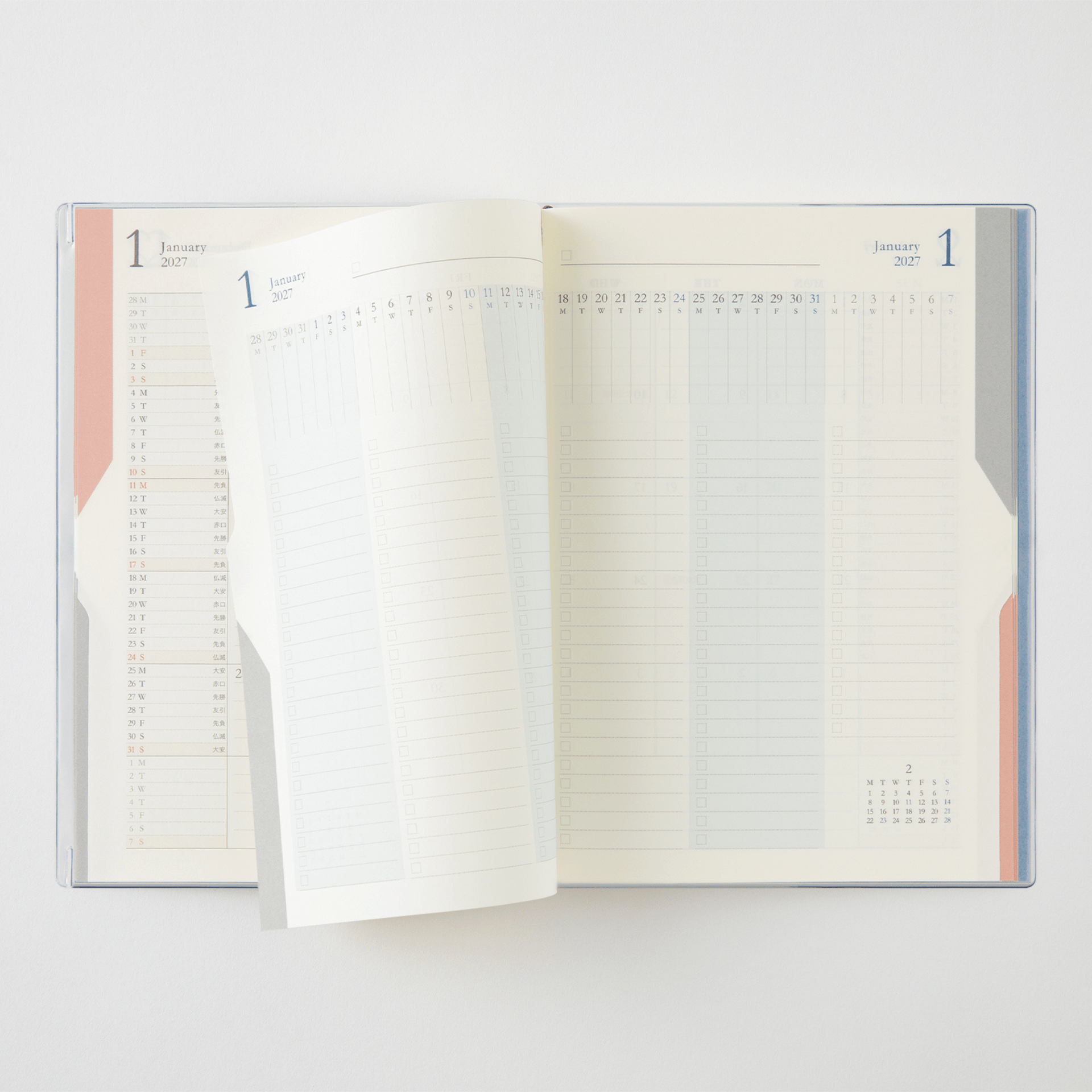 Midori Agenda Agenda Double Schedule B6 2027 - Midori