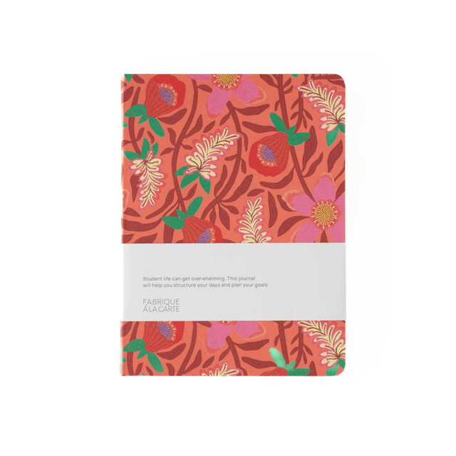 A-Journal Agenda Agenda Fabrique 2025-2026 Flowers Coral - 12 mesi