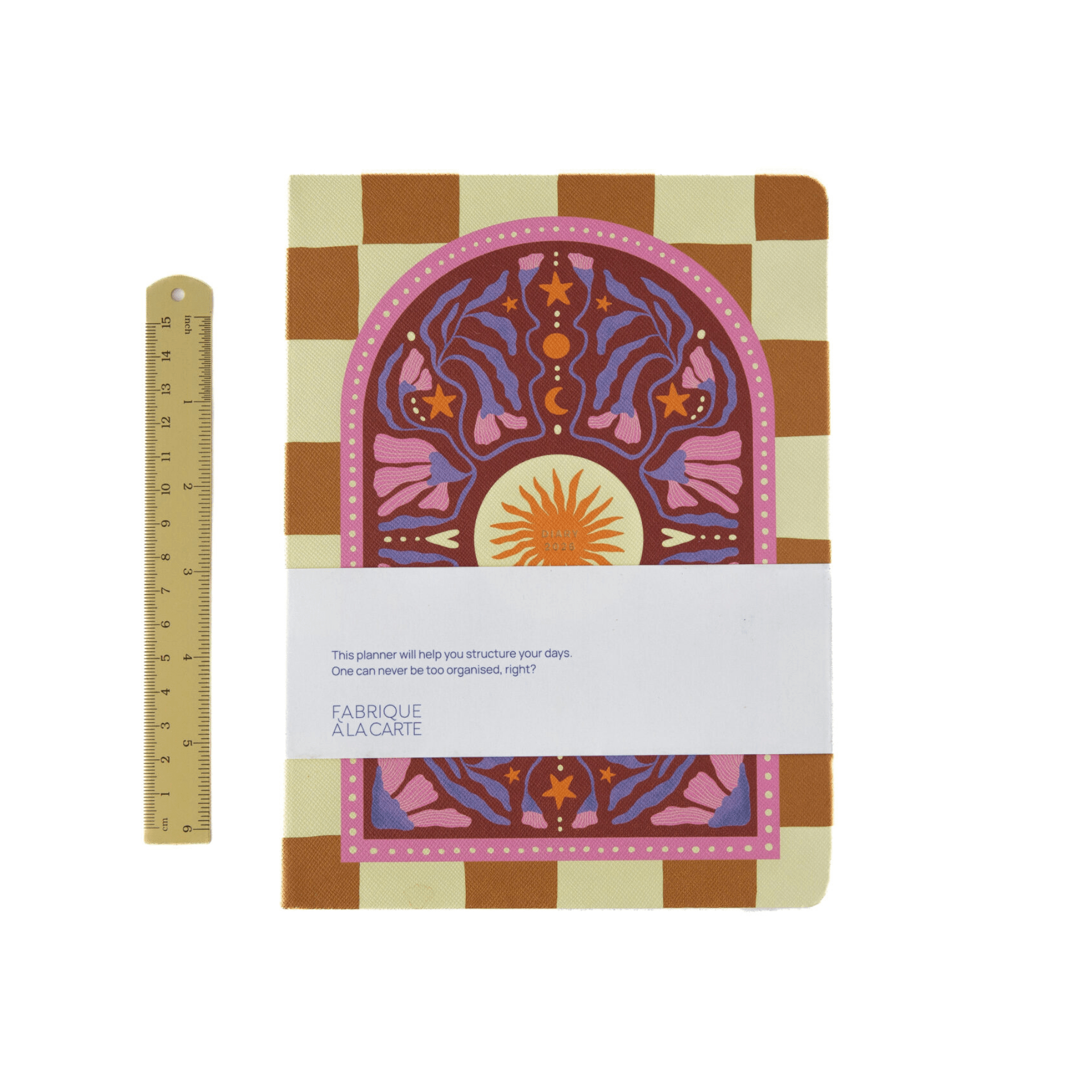 A-Journal Agenda Agenda Fabrique 2026 - Sun Checkered