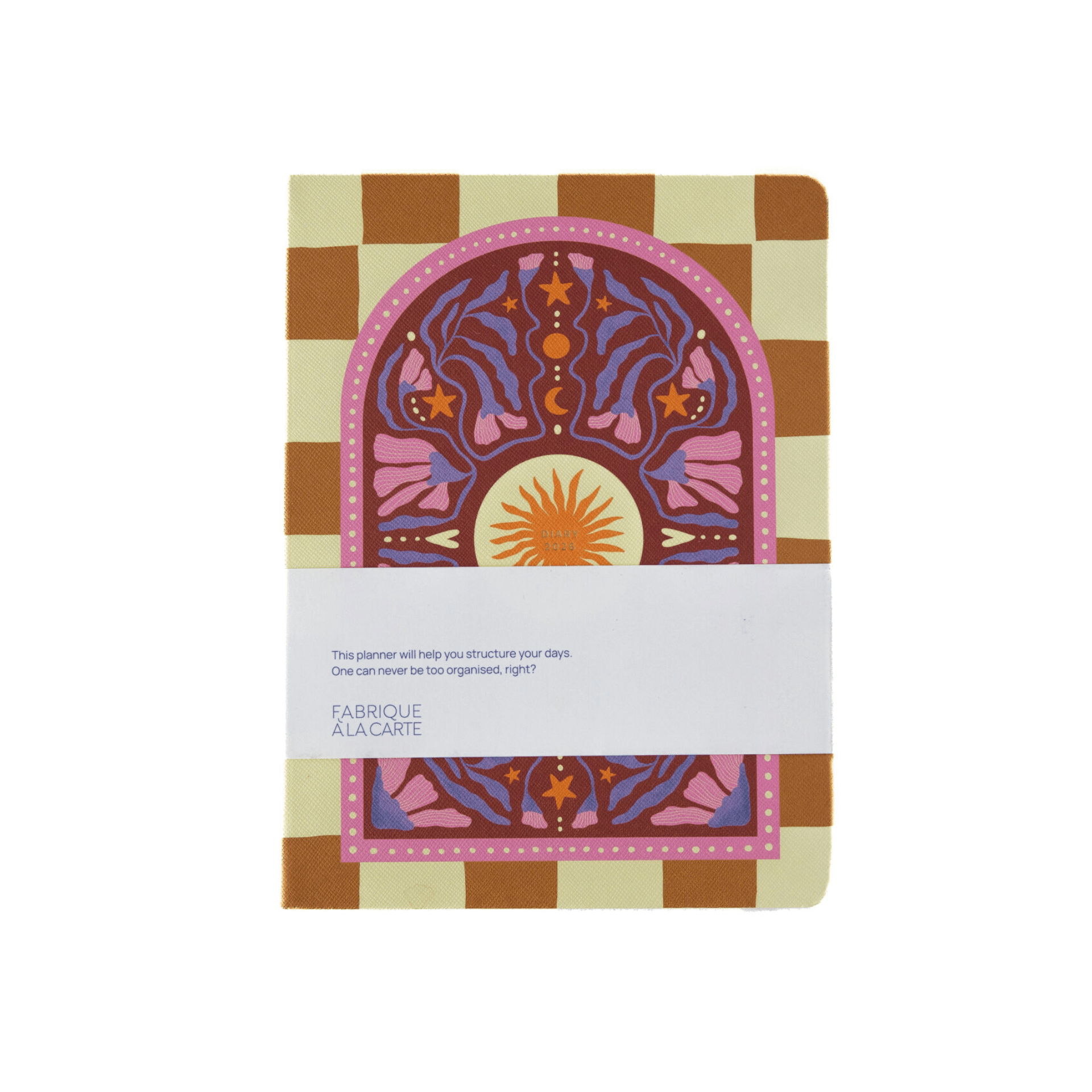 A-Journal Agenda Agenda Fabrique 2026 - Sun Checkered