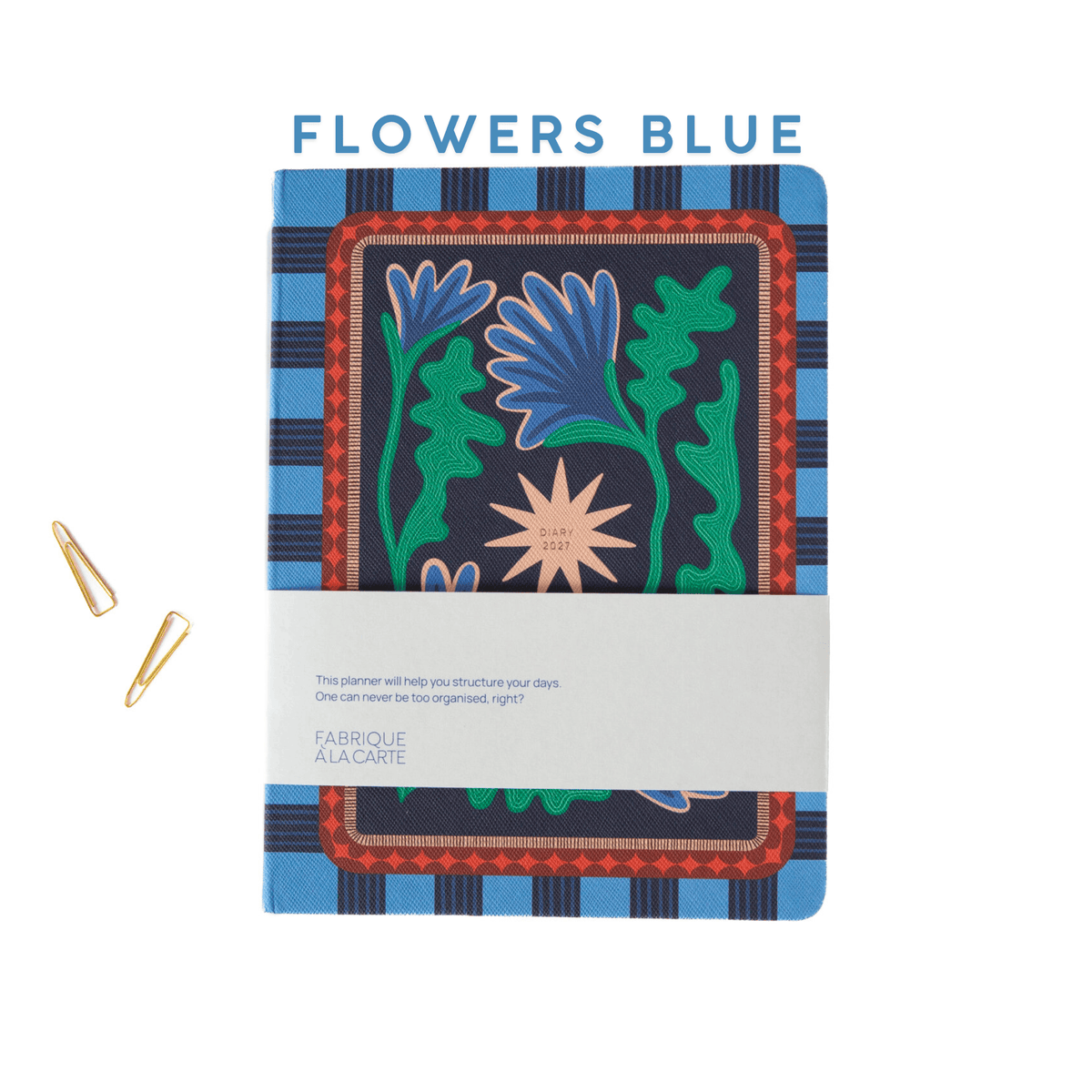 A-Journal Agenda FLOWERS BLUE Agenda Fabrique 2027 - Prints