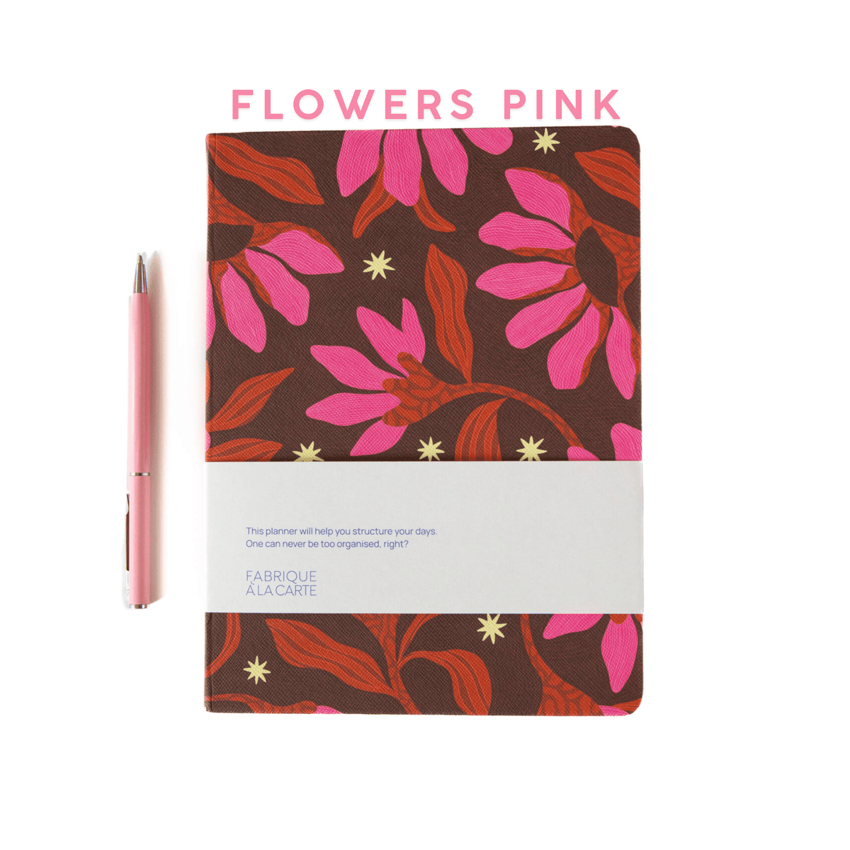 A-Journal Agenda FLOWERS PINK Agenda Fabrique 2027 - Prints