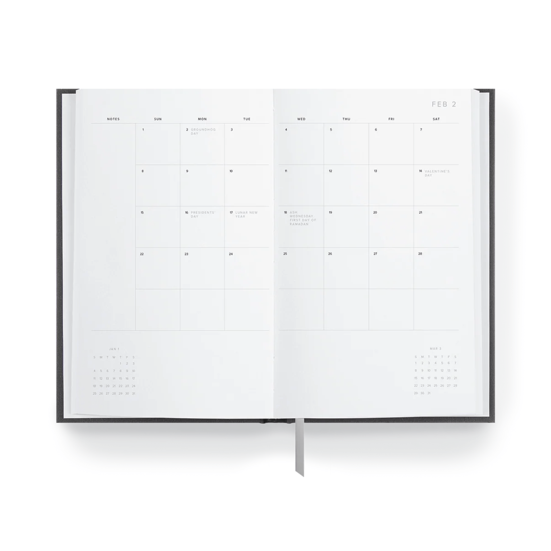 Appointed Agenda Agenda Giornaliera 2026 - Natural Linen