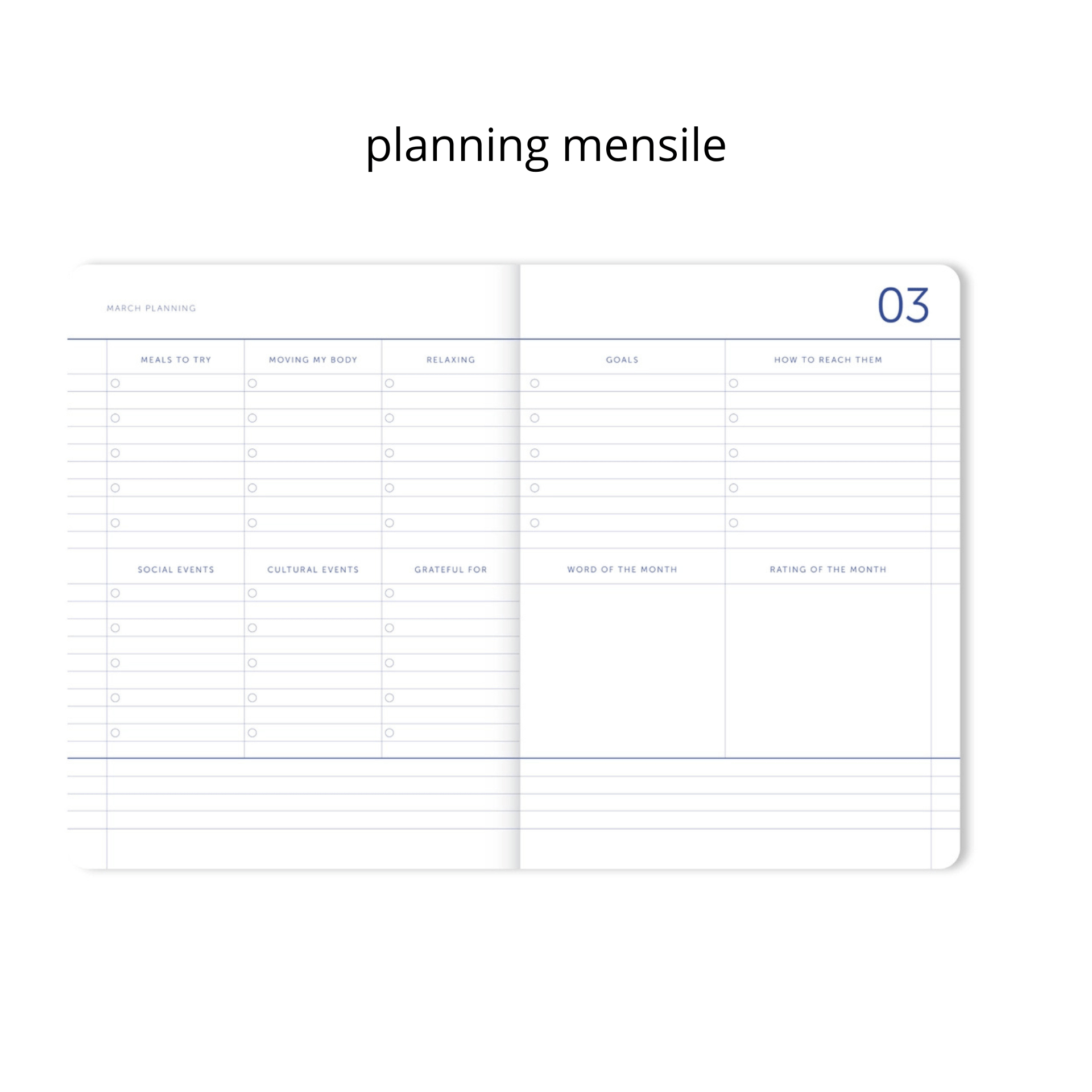 A-Journal Agenda Agenda Maxi 2025-2026 Flow Blue A4