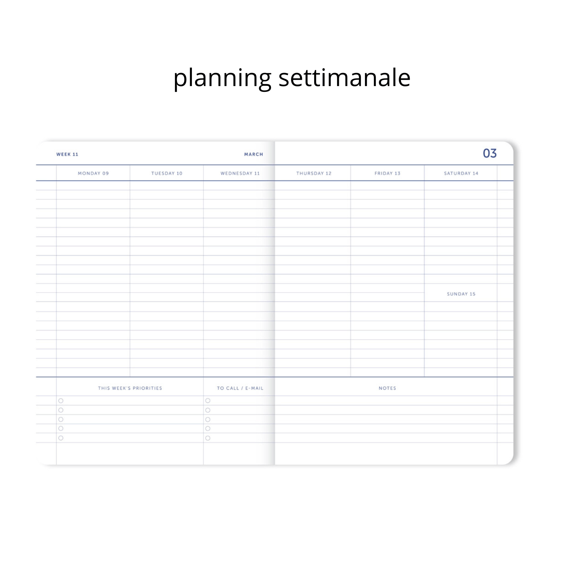 A-Journal Agenda Agenda Maxi 2026-2027 Flow Blue A4