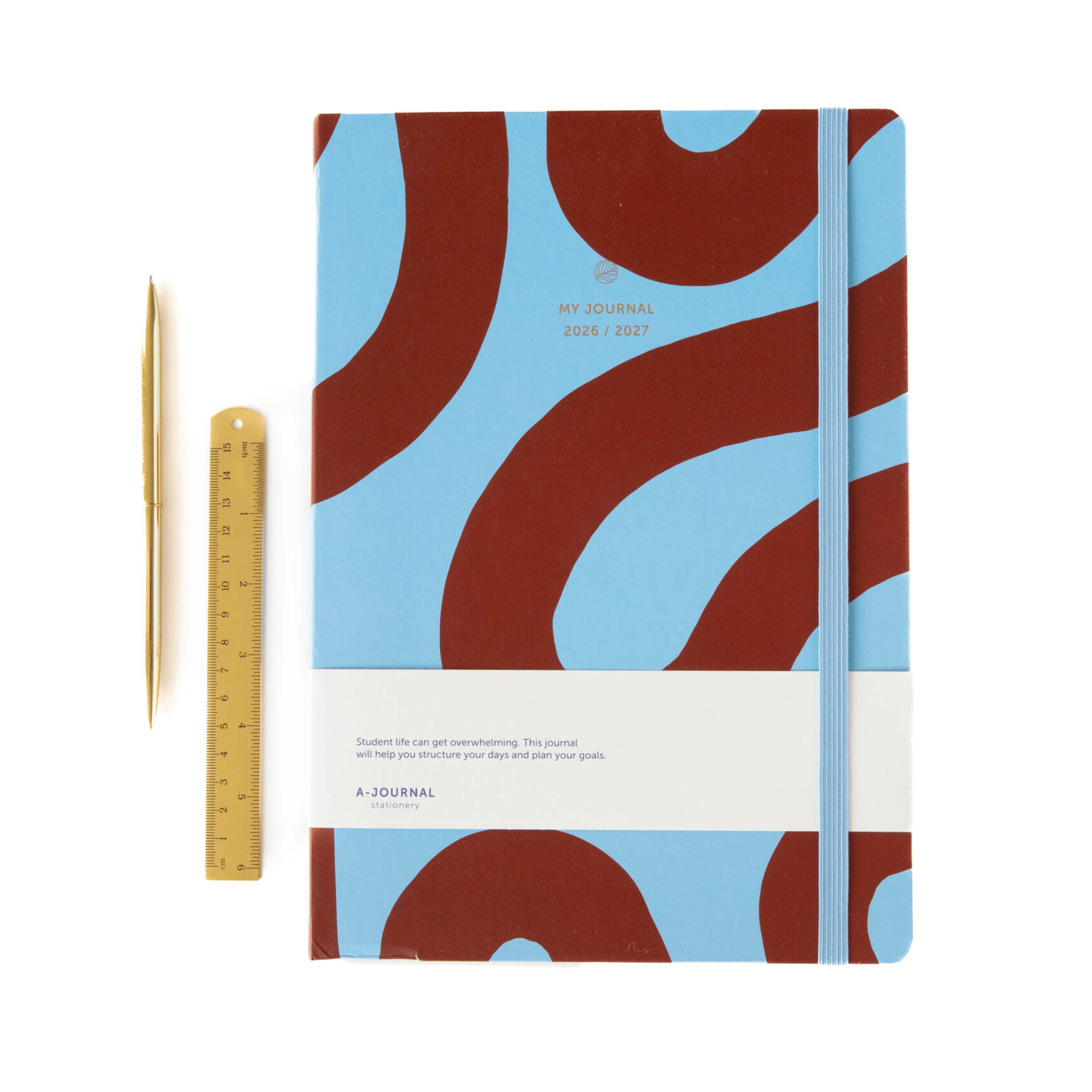 A-Journal Agenda Agenda Maxi 2026-2027 Flow Blue A4