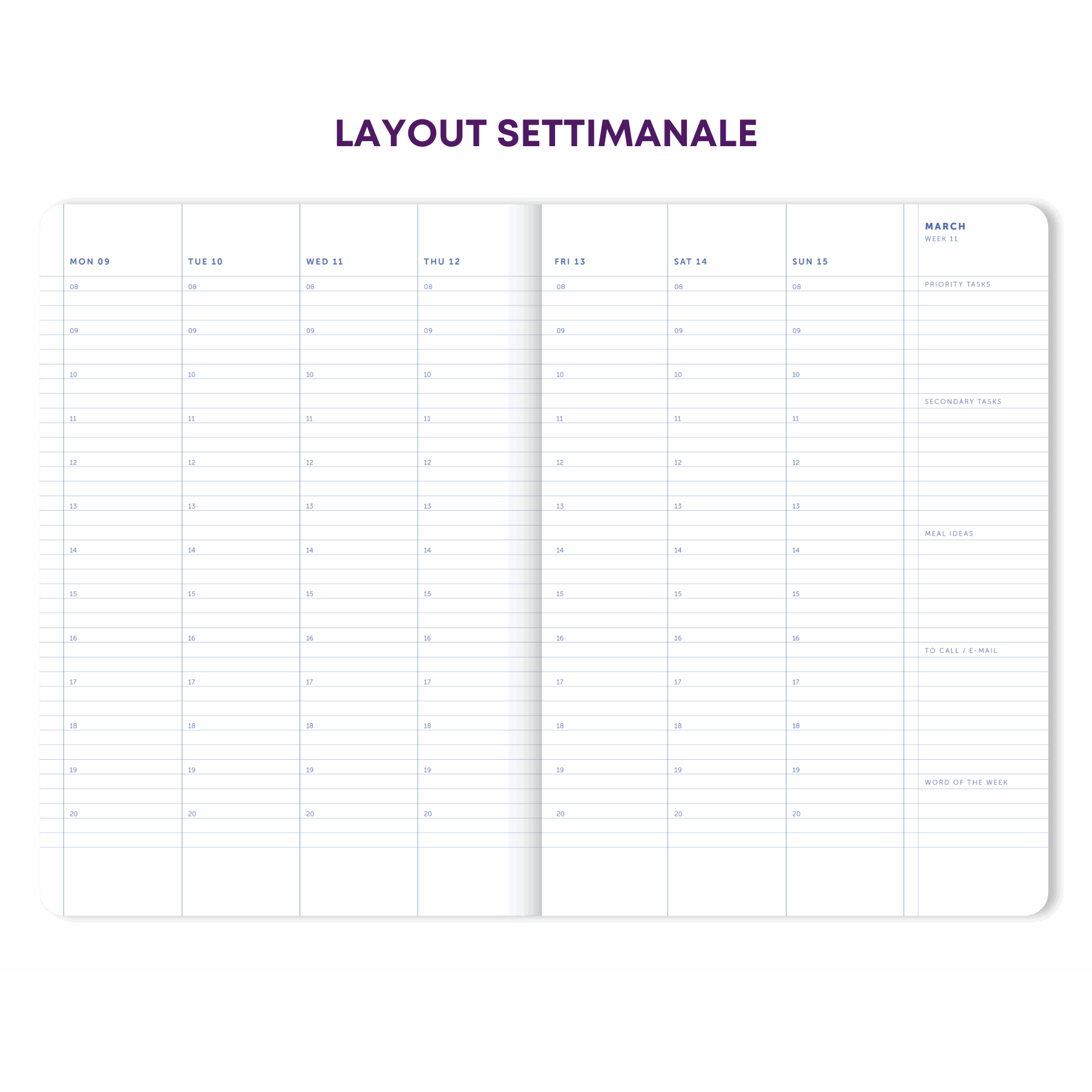 A-Journal Agenda Agenda Maxi 2026 - Stripes