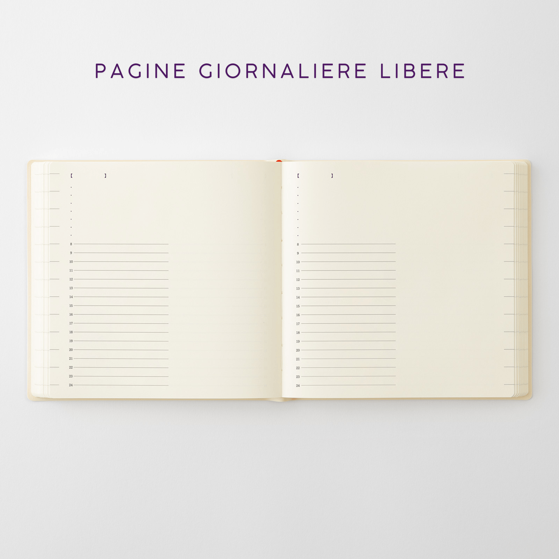 Midori Agenda Agenda MD Notebook Diary 2027 - 1 Day 1 Page Square