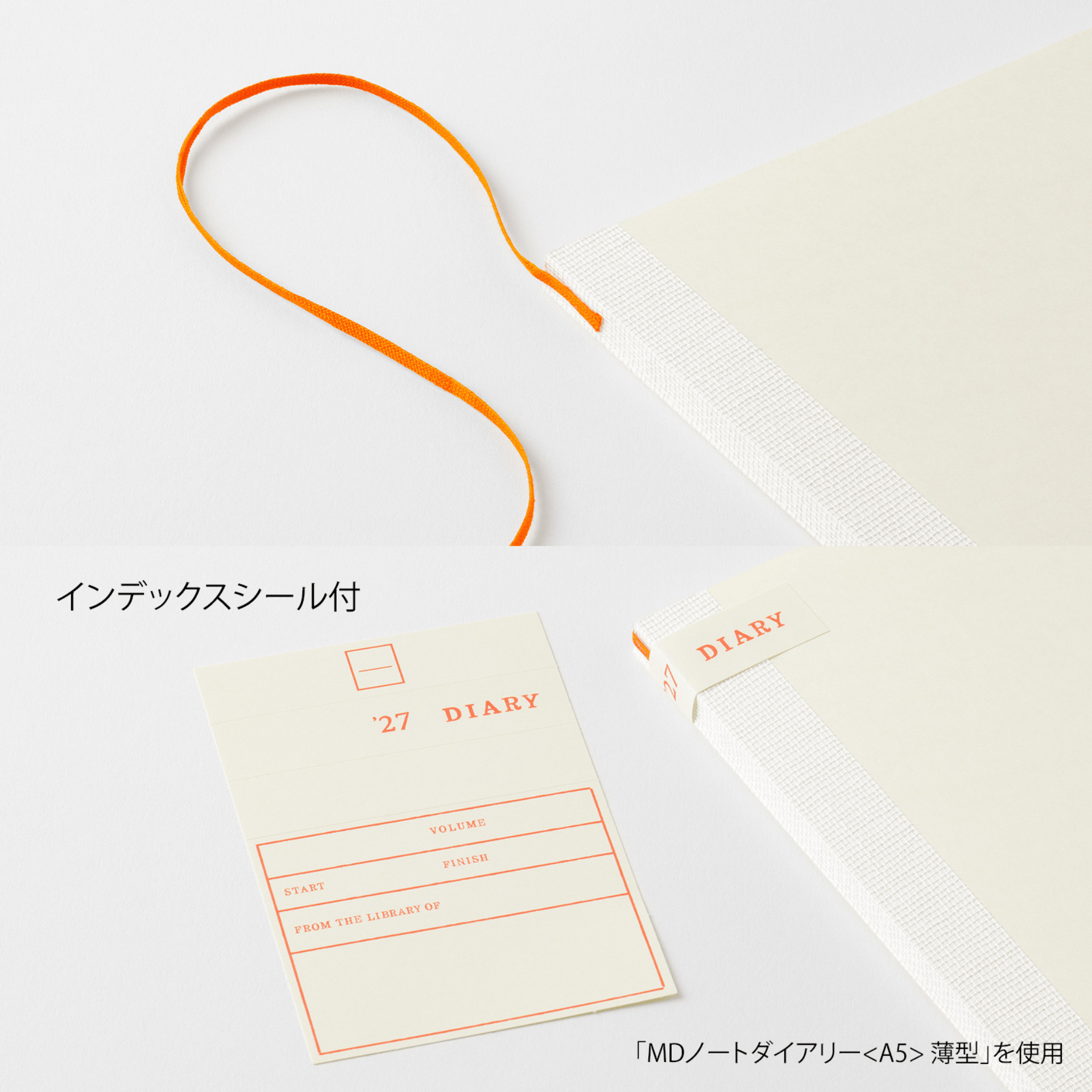Midori Agenda Agenda MD Notebook Diary 2027 - Monthly Thin A4