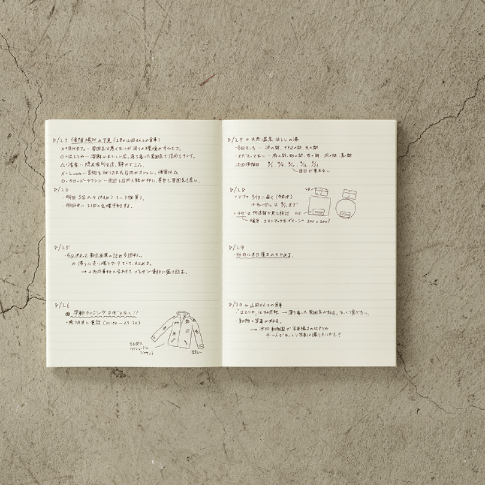 Midori Agenda Agenda MD Notebook Diary 2027 - Weekly A5