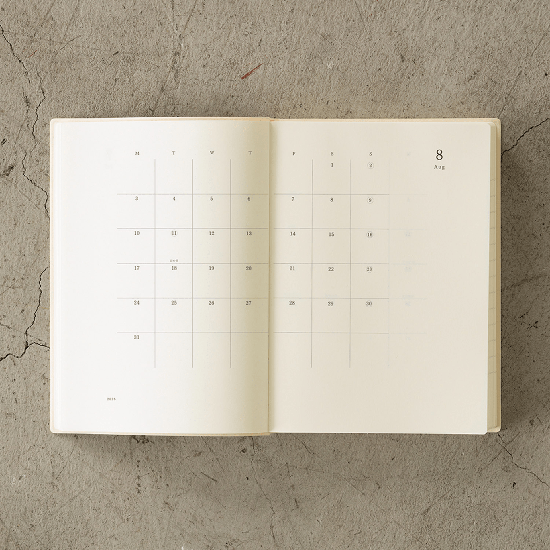 Midori Agenda Agenda MD Paper Notebook Diary - 1 day 1 page 2026 - Daily A5
