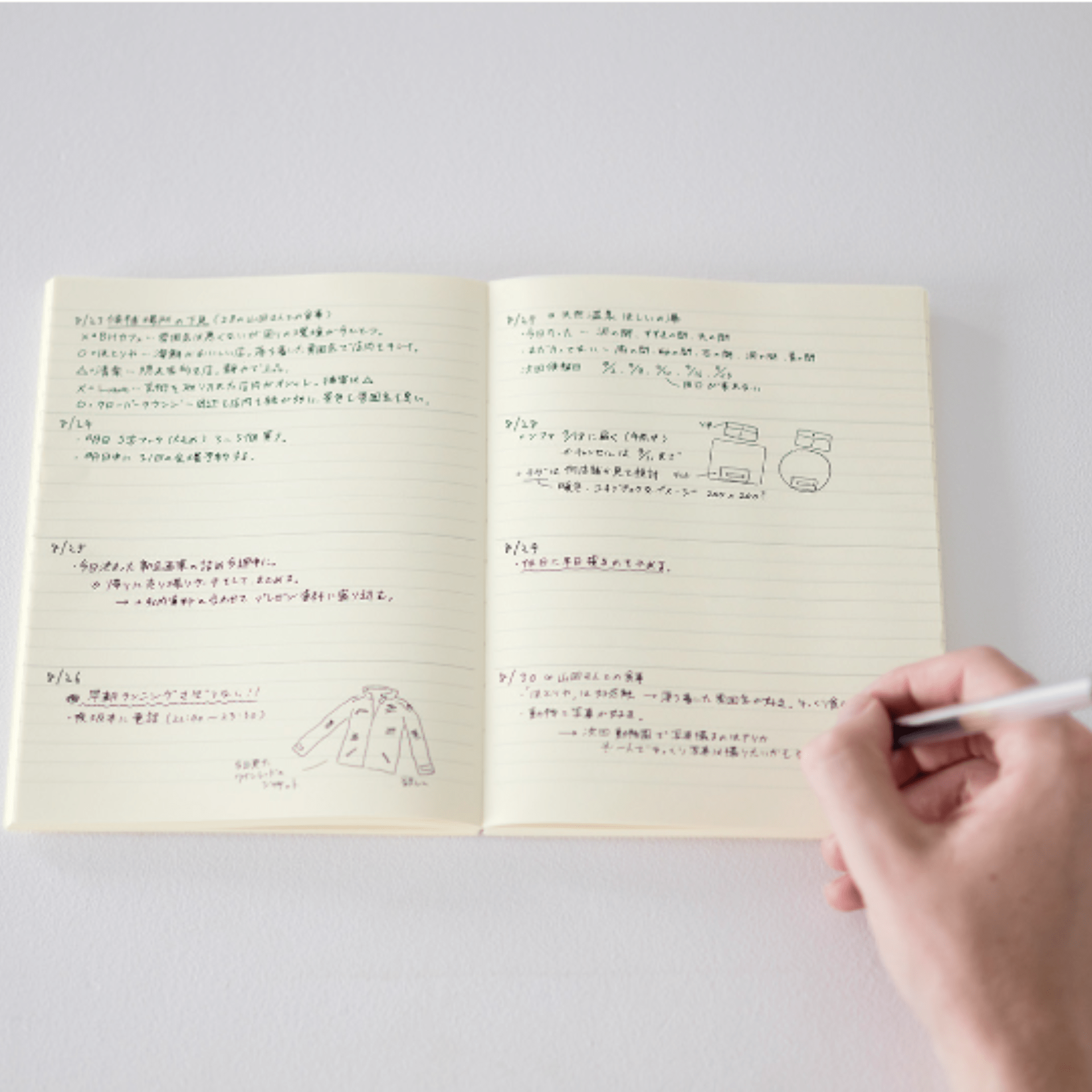 Midori Agenda Agenda MD Paper Notebook Diary 2026 Weekly A5