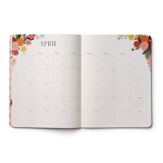 Rifle Paper Agenda Agenda Mensile Dahlia 2026