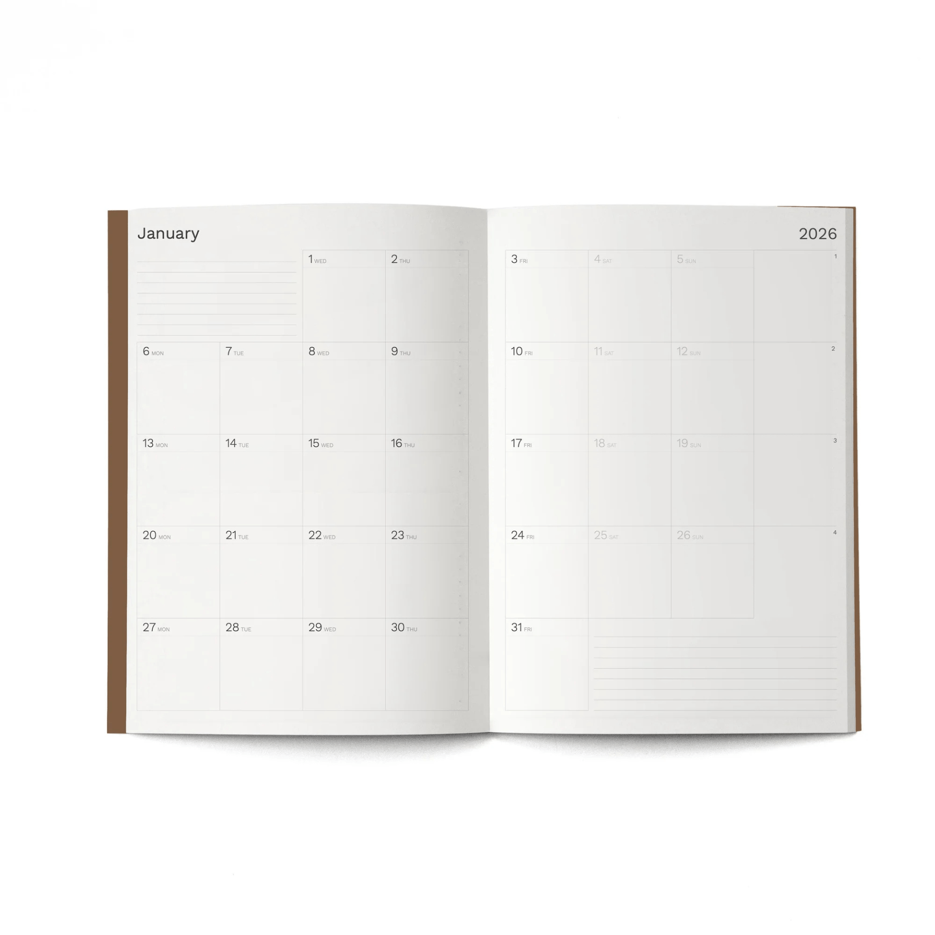 Octagon Agenda Agenda Monthly Plus 2026