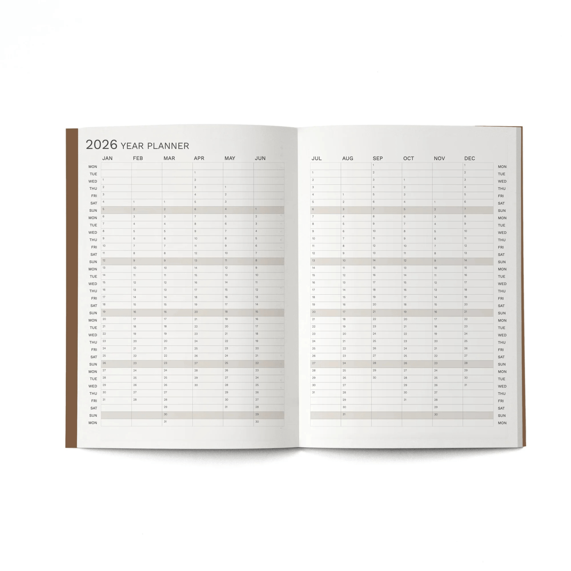 Octagon Agenda Agenda Monthly Plus 2026