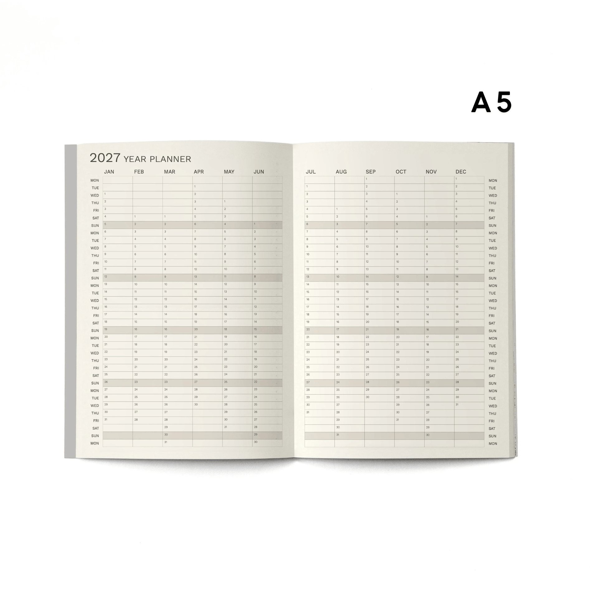 Octagon Agenda Agenda Monthly Plus 2027
