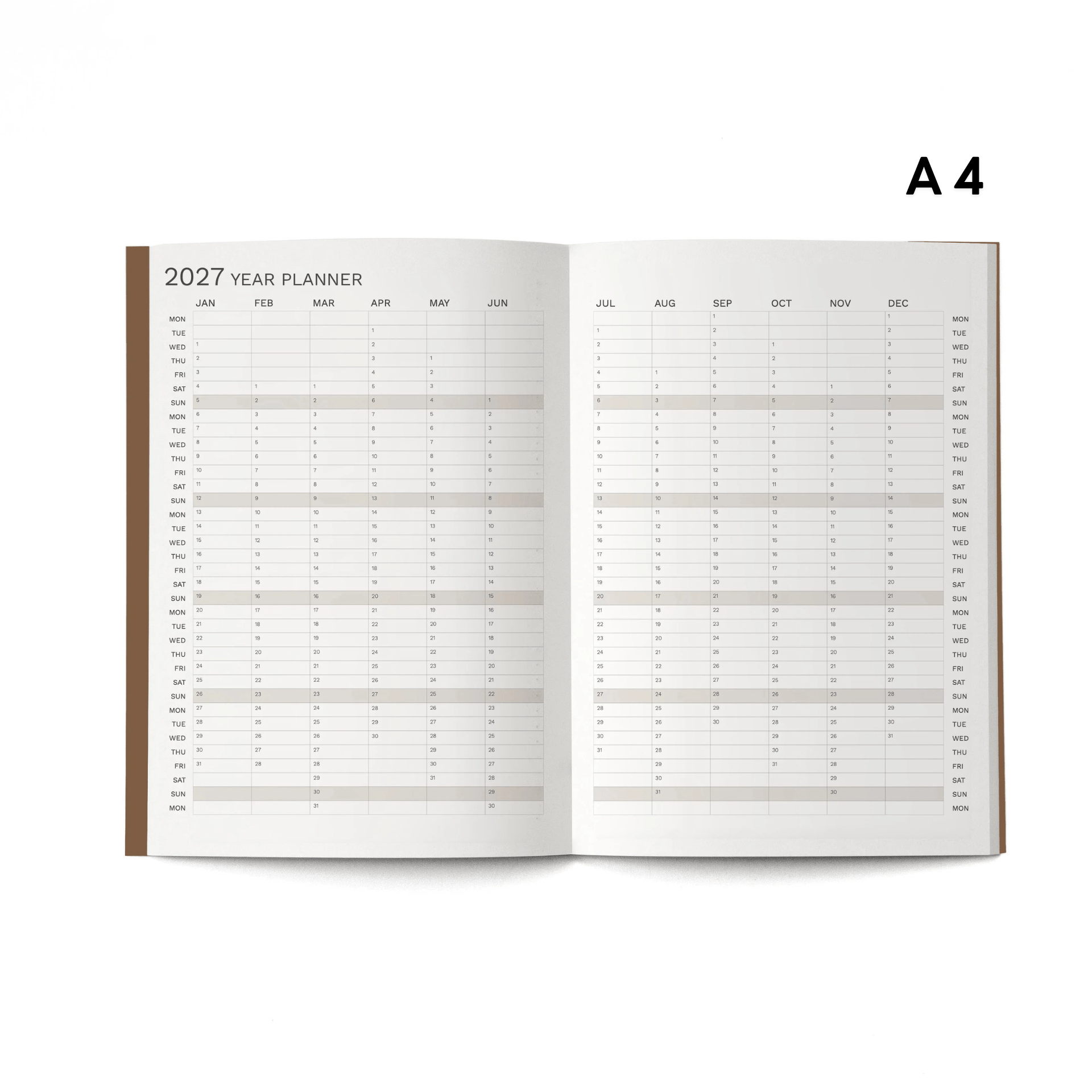 Octagon Agenda Agenda Monthly Plus 2027