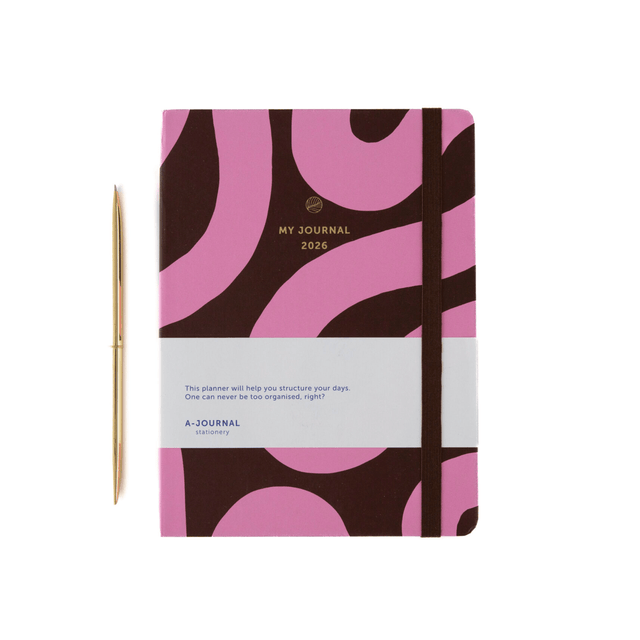 A-Journal Agenda Agenda My Journal 2026 - Flow Bordeaux