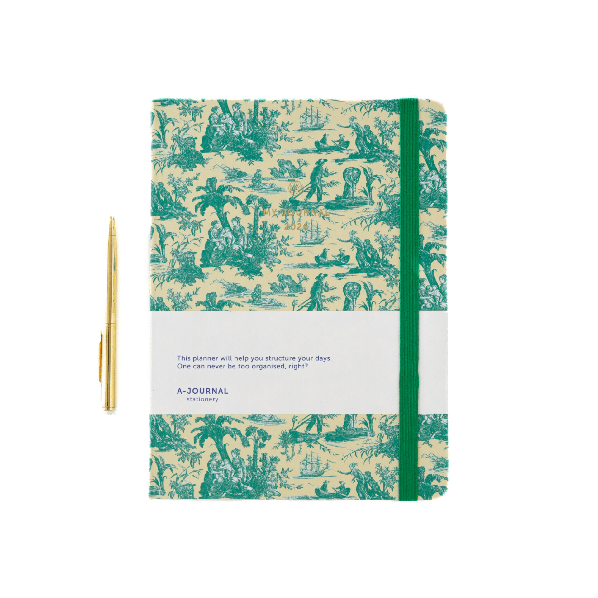 A-Journal Agenda GREEN Agenda My Journal 2026 - Toile De Jouy