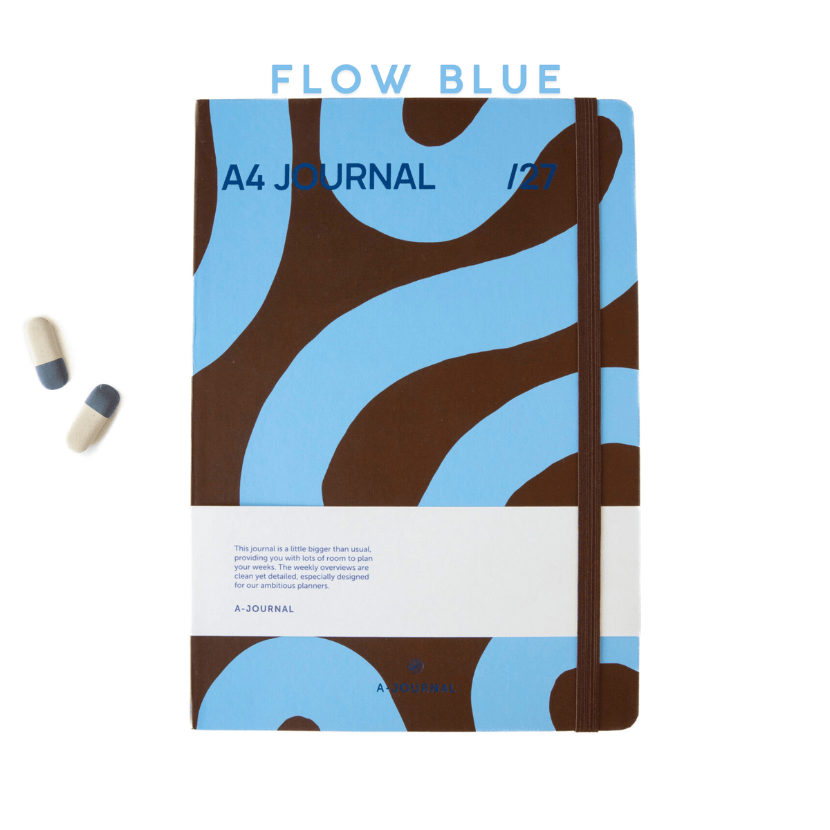 A-Journal Agenda FLOW BLUE Agenda My Journal Diary 2027 - Maxi A4