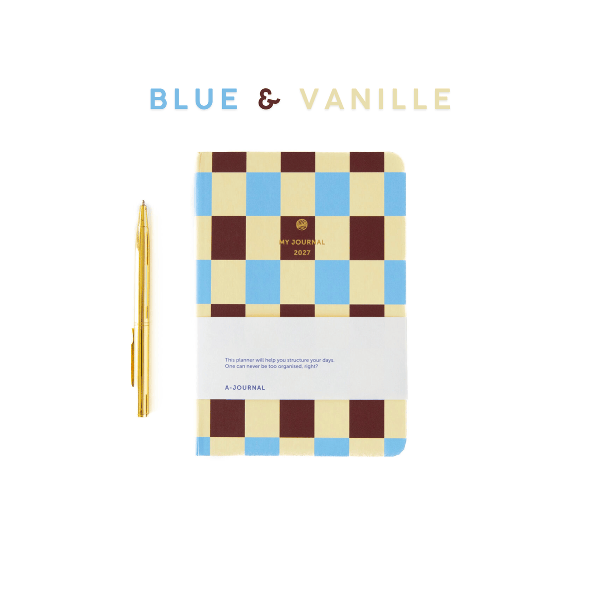 A-Journal Agenda BLUE & VANILLE Agenda My Journal Diary 2027 - Pocket A6