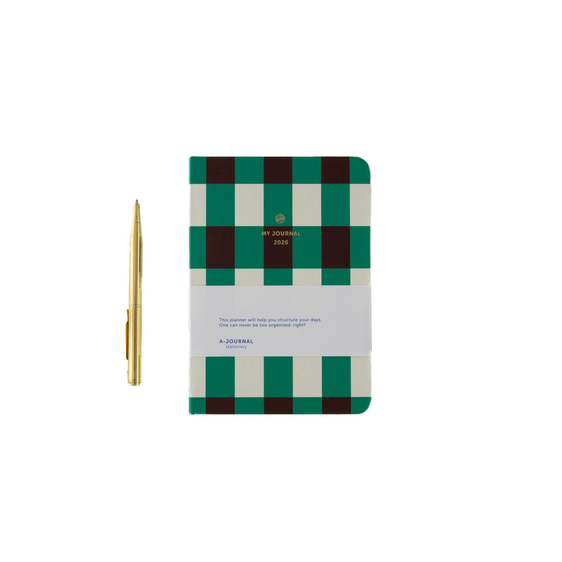 A-Journal Agenda Agenda My Journal Pocket 2026 - Checkered