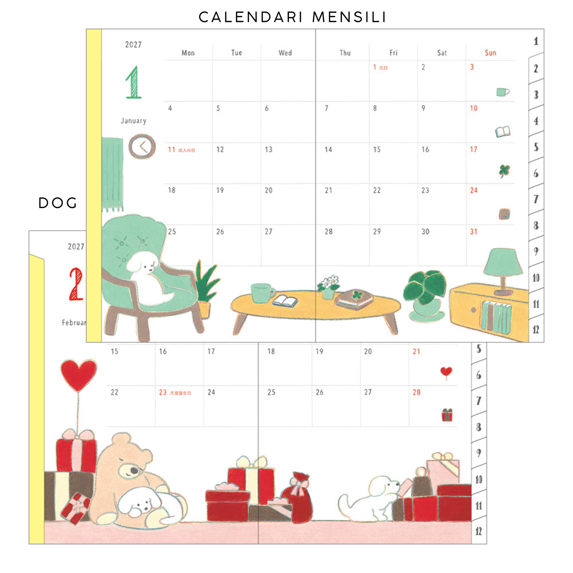 Midori Agenda Agenda Pocket Diary A6 2027 - Midori