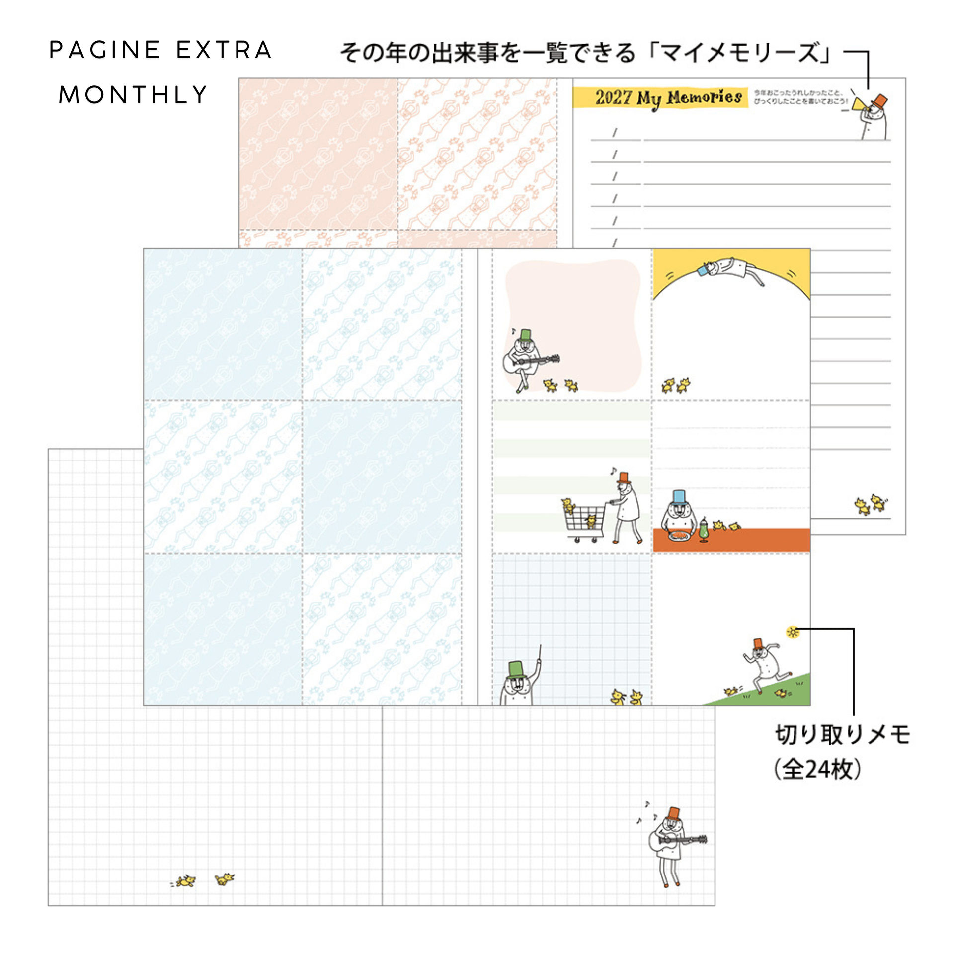 Midori Agenda Agenda Pocket Diary A6 2027 - Ojisan
