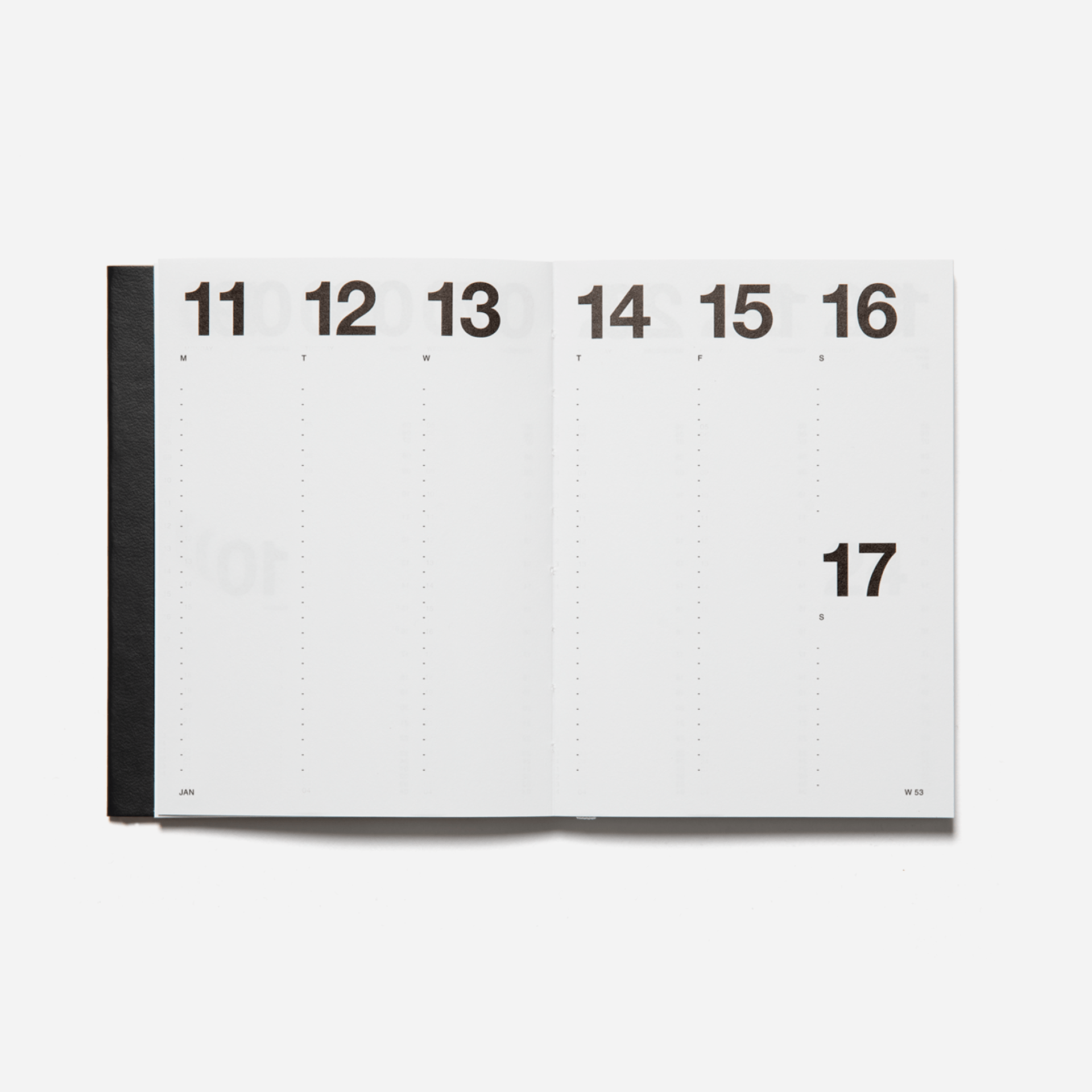 Marjolein Delhaas Agenda Agenda Pocket Weekly 2026/365 - Deluxe Black