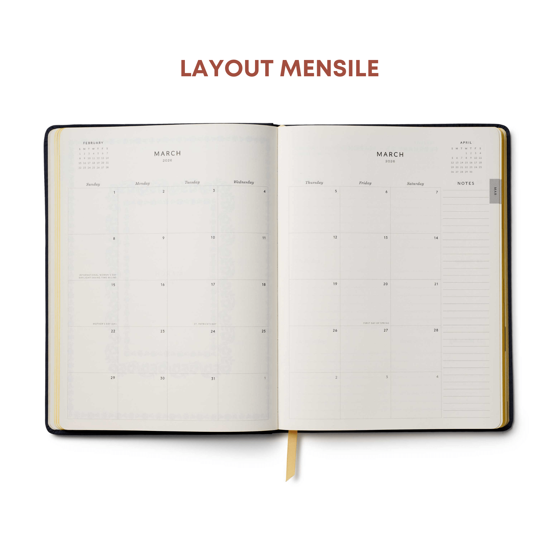 Rifle Paper Agenda Agenda Ricamata Bookbound 2026