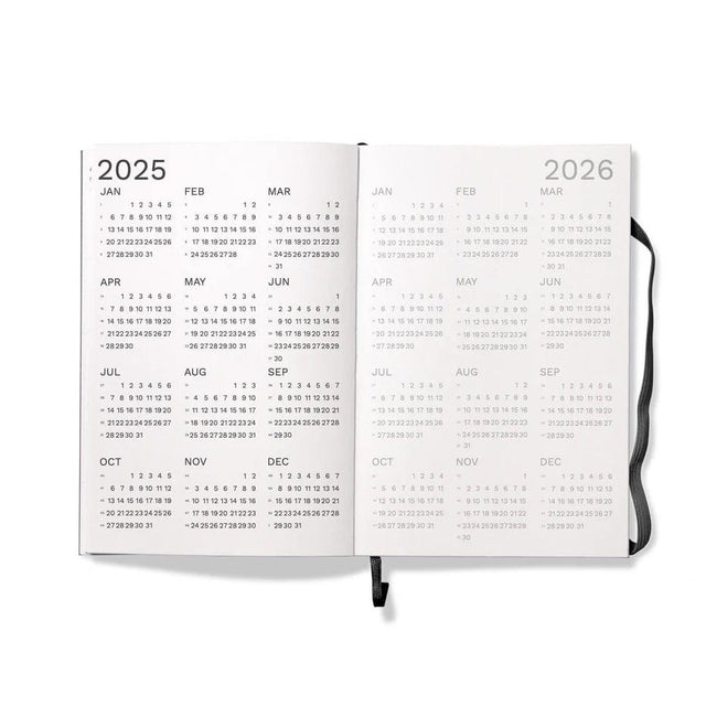 Agenda Settimanale 2025 Smartsquare - Verticale A Quadretti, Copertina Rigida Nera, 17x24cm - Foto 9
