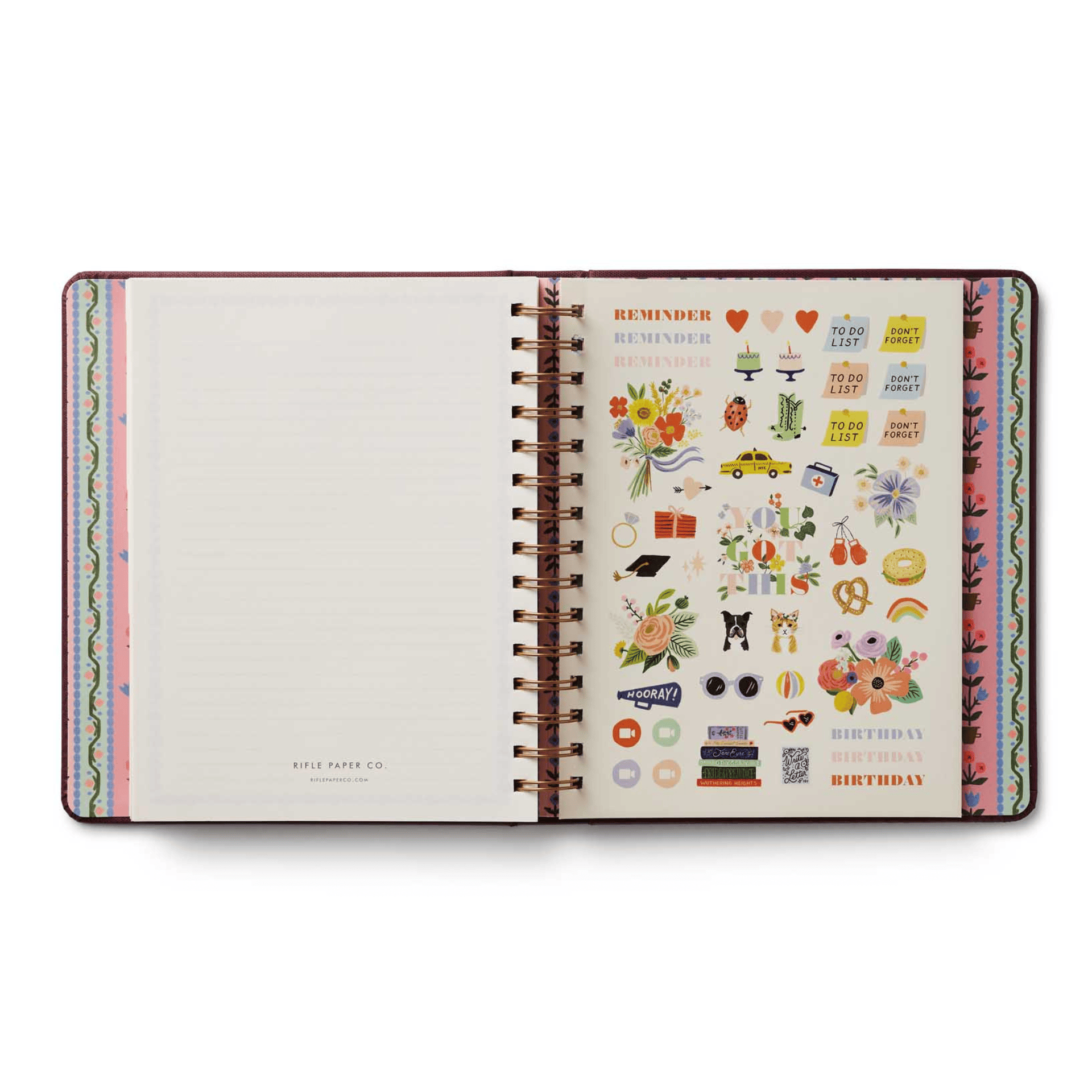 Rifle Paper Agenda Agenda Settimanale 2026/2027 - con spirale protetta - Ladies Book CLub
