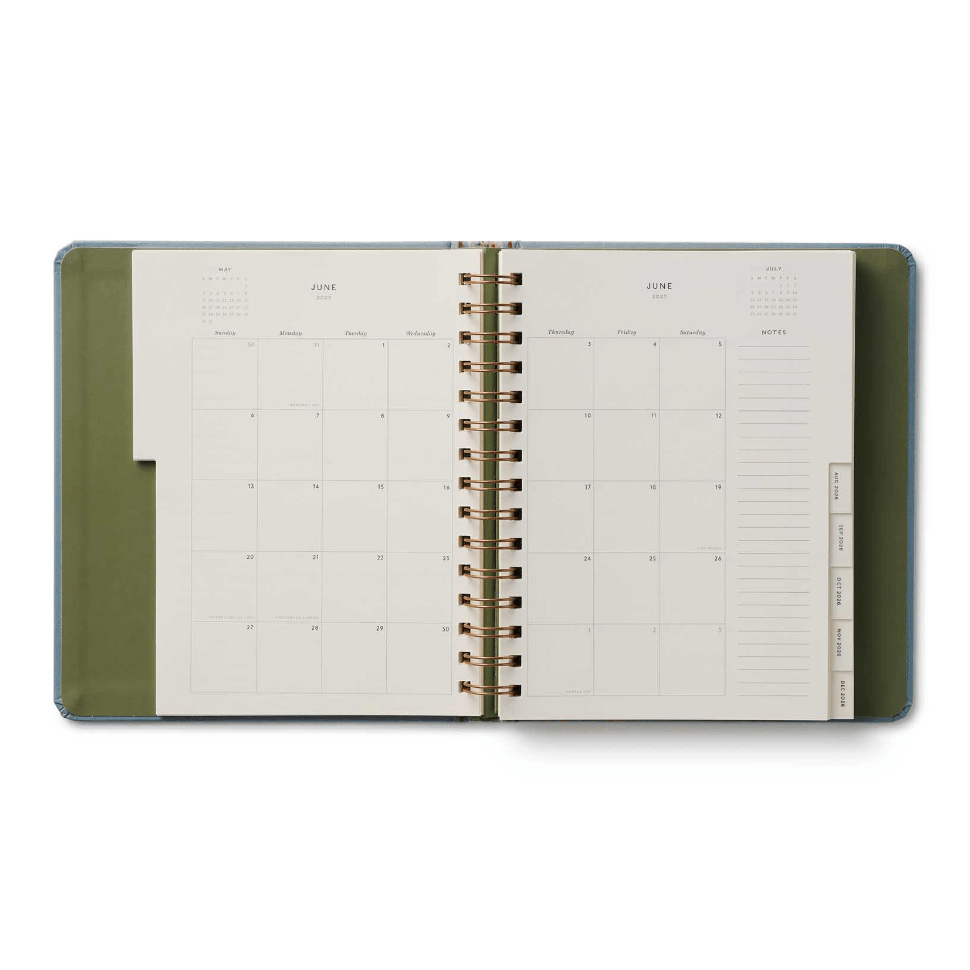 Rifle Paper Agenda Agenda Settimanale 2026/2027 - con spirale protetta - Paisley Stripe
