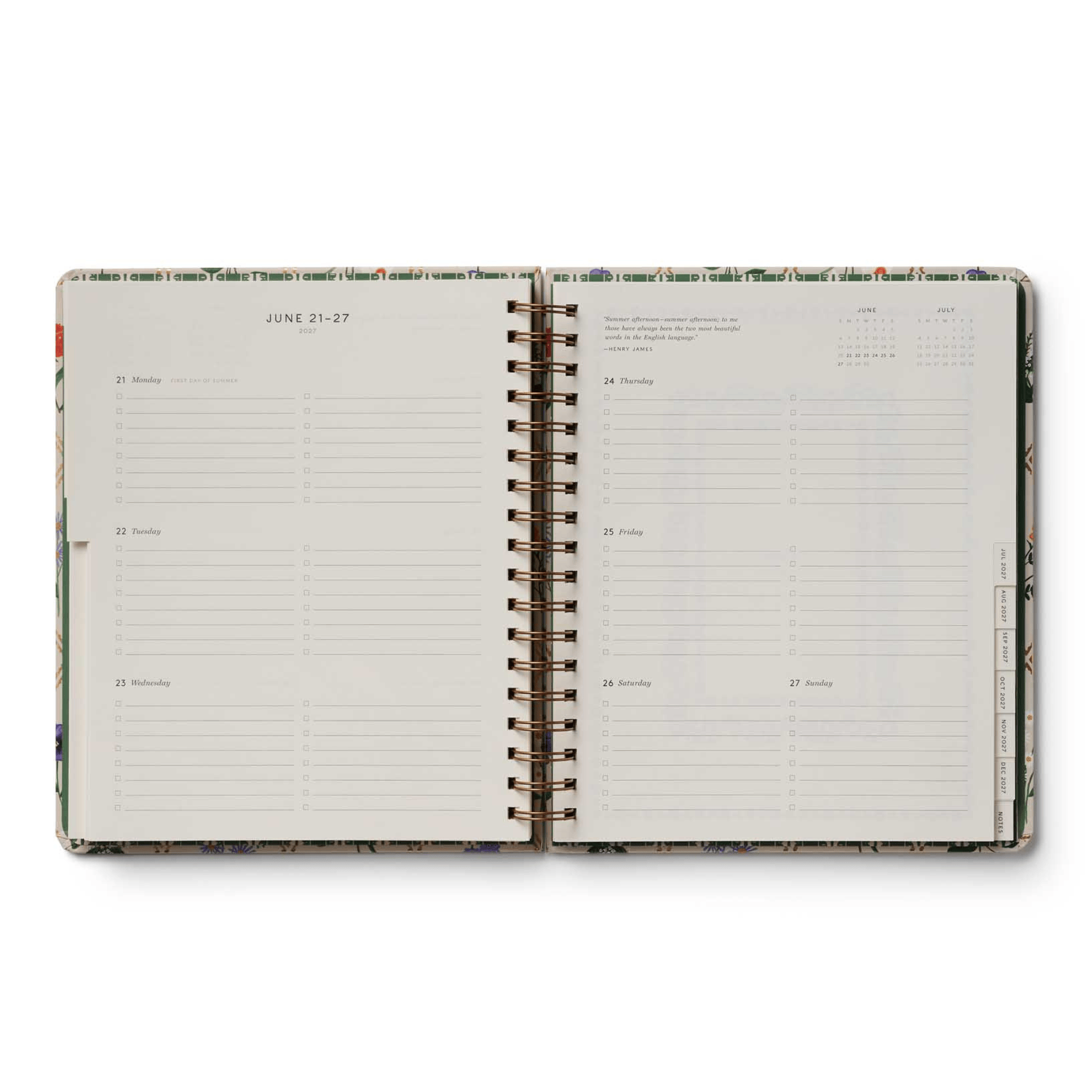 Rifle Paper Agenda Agenda Settimanale Maxi 2026/2027 - Garden Study