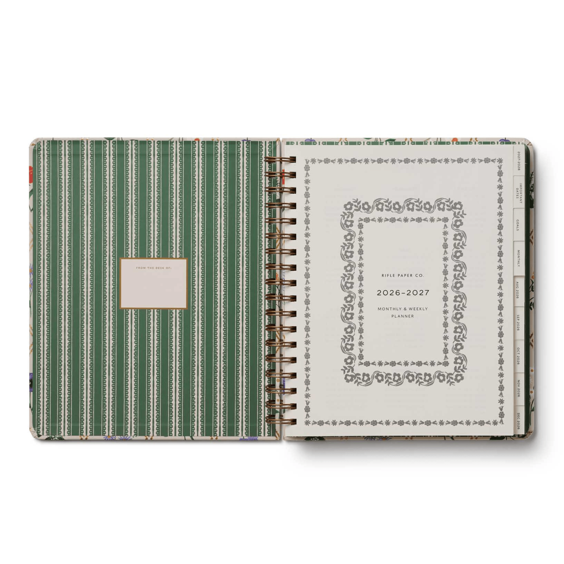 Rifle Paper Agenda Agenda Settimanale Maxi 2026/2027 - Garden Study