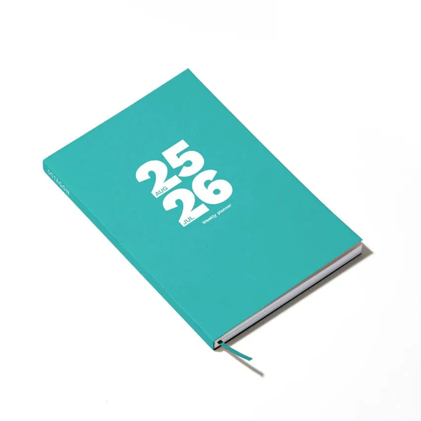 Octagon Agenda Turchese Agenda settimanale Octagon 2025-2026