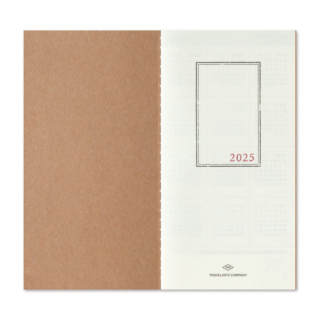 Traveler's Company Japan Agenda Agenda Traveler's Diary Refill 2025 - Mensile