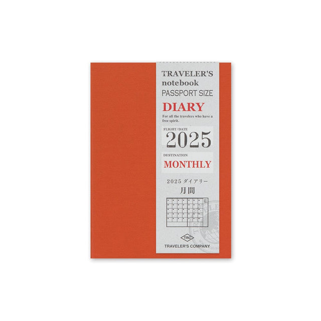 Traveler's Company Japan Agenda Agenda Traveler's Diary Refill Passport 2025 - Mensile