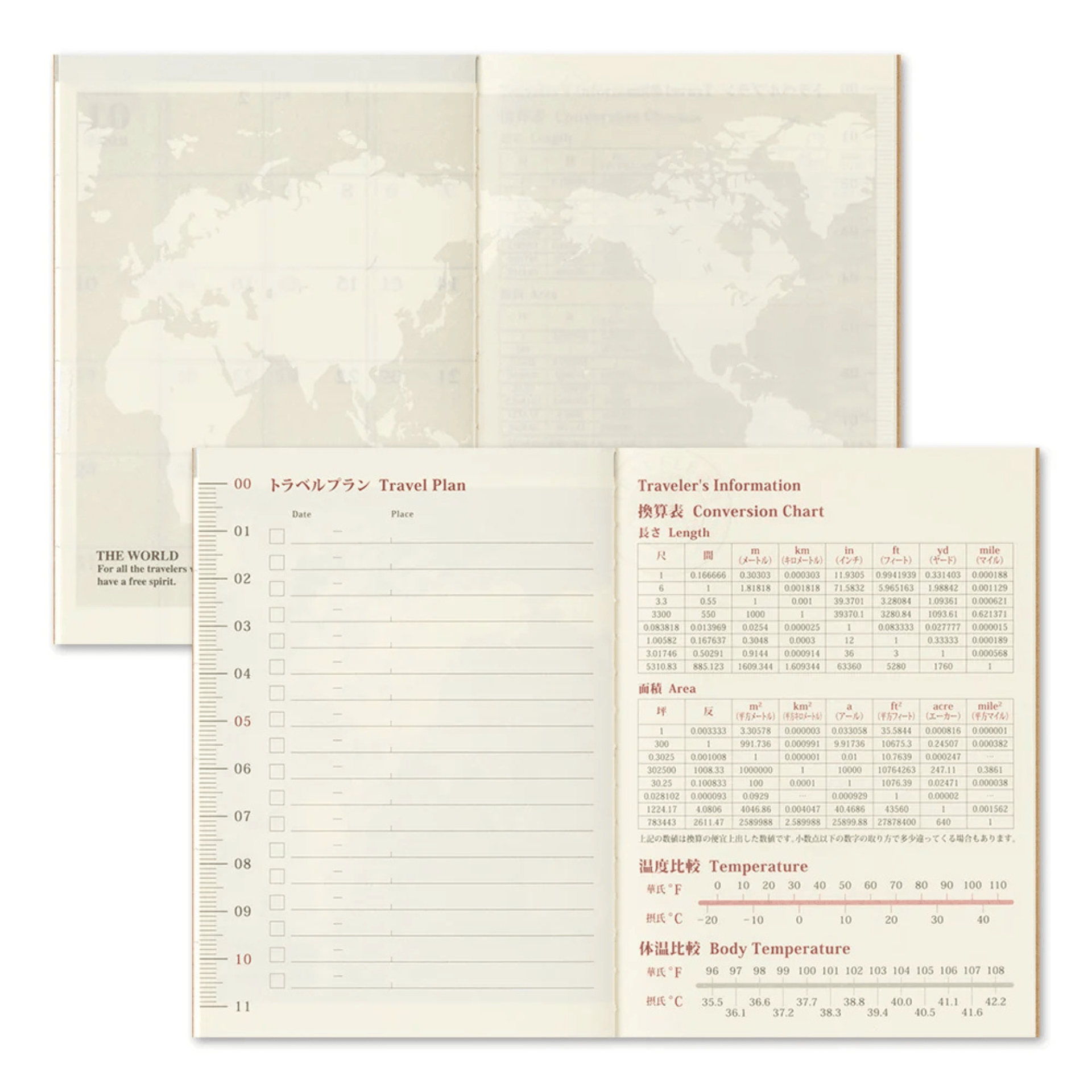 Traveler's Company Japan Agenda Agenda Traveler's Passport 2027 - Mensile