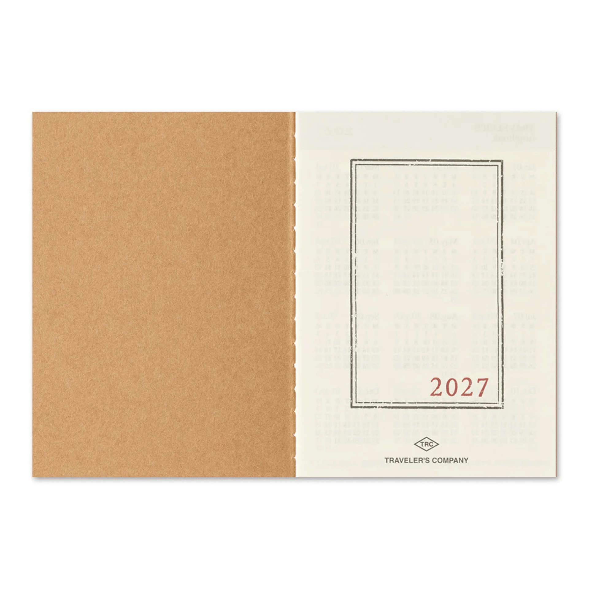 Traveler's Company Japan Agenda Agenda Traveler's Passport 2027 - Mensile