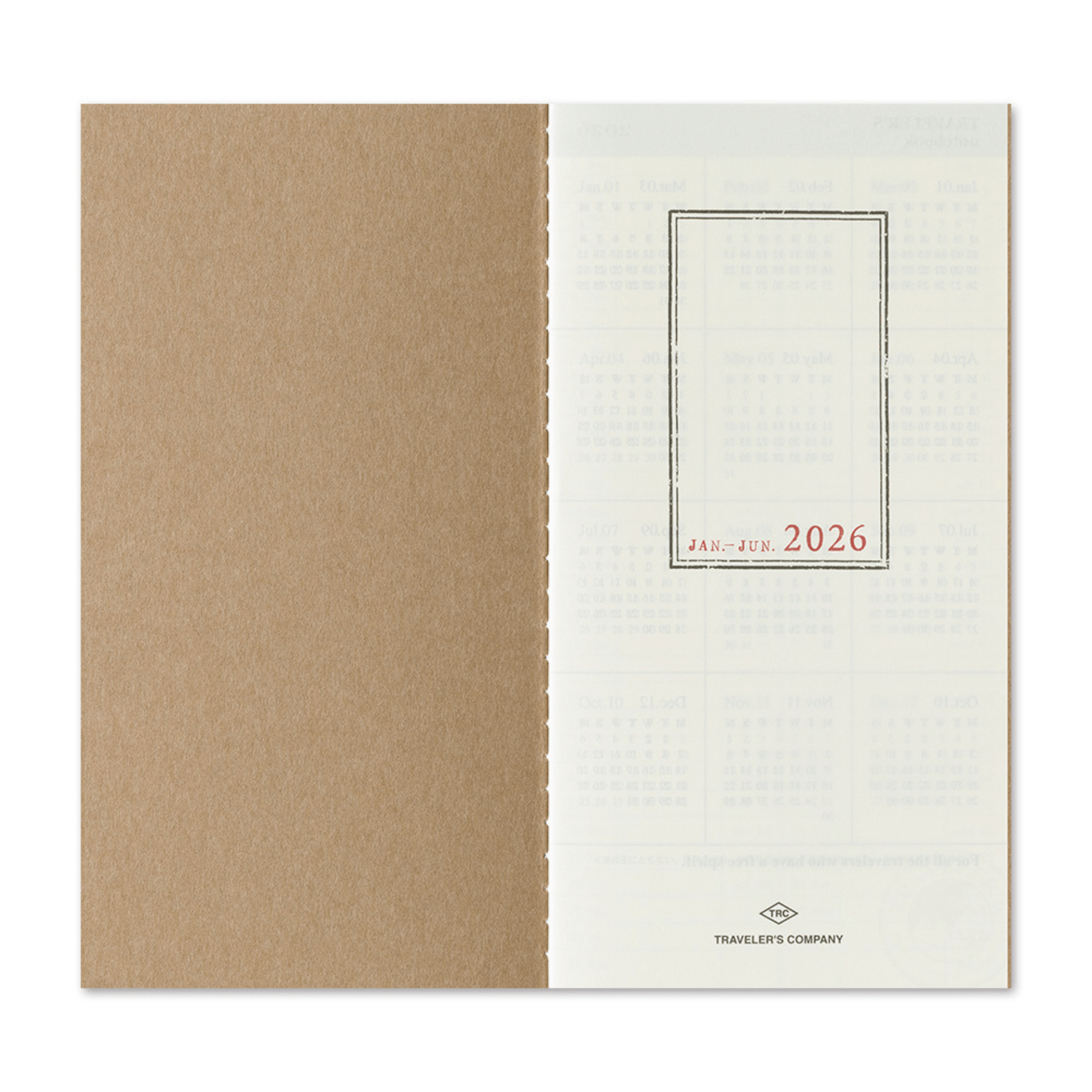 Traveler's Company Japan Agenda Agenda Traveler's Regular 2026 - Weekly + memo