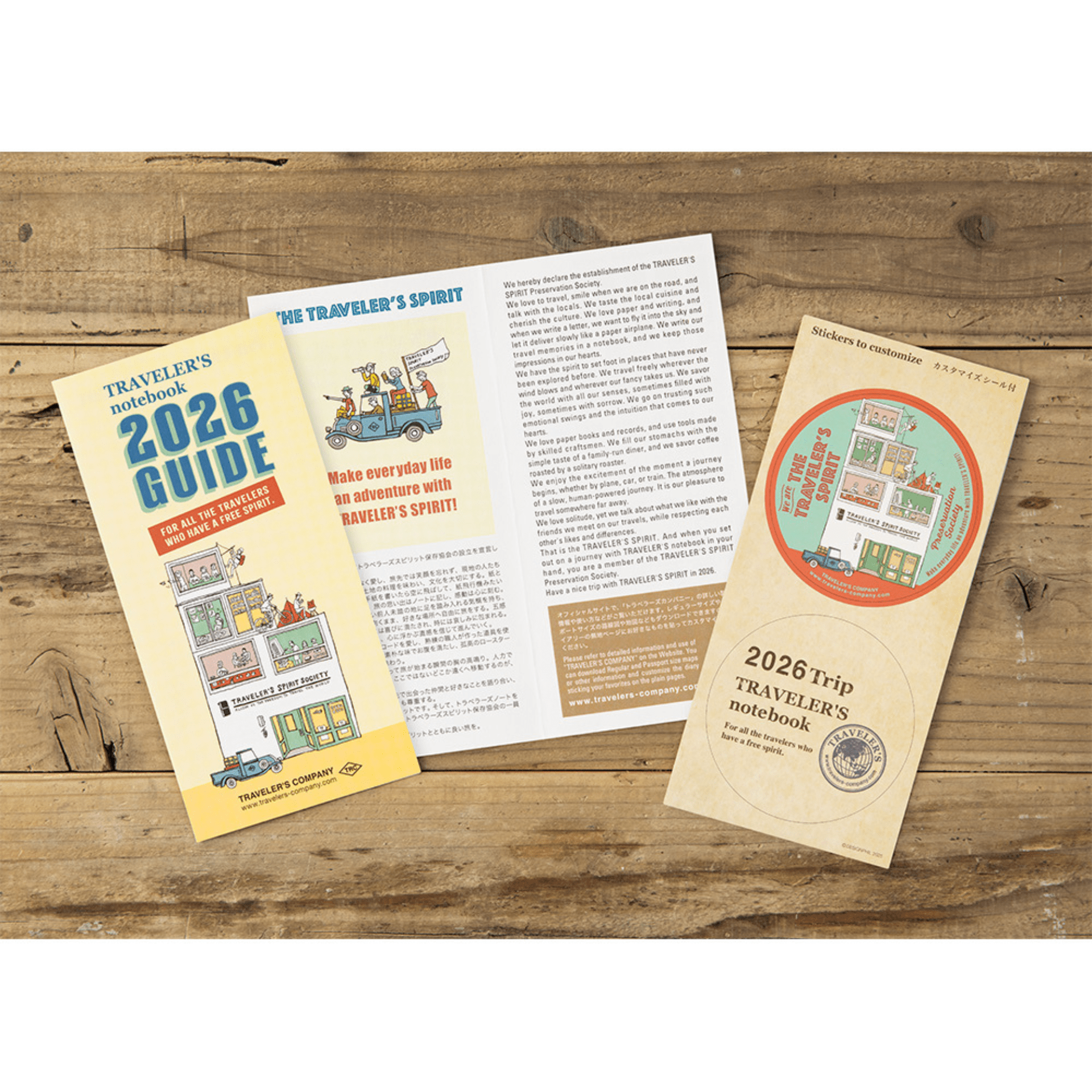 Traveler's Company Japan Agenda Agenda Traveler's Regular 2026 - Weekly Vertical