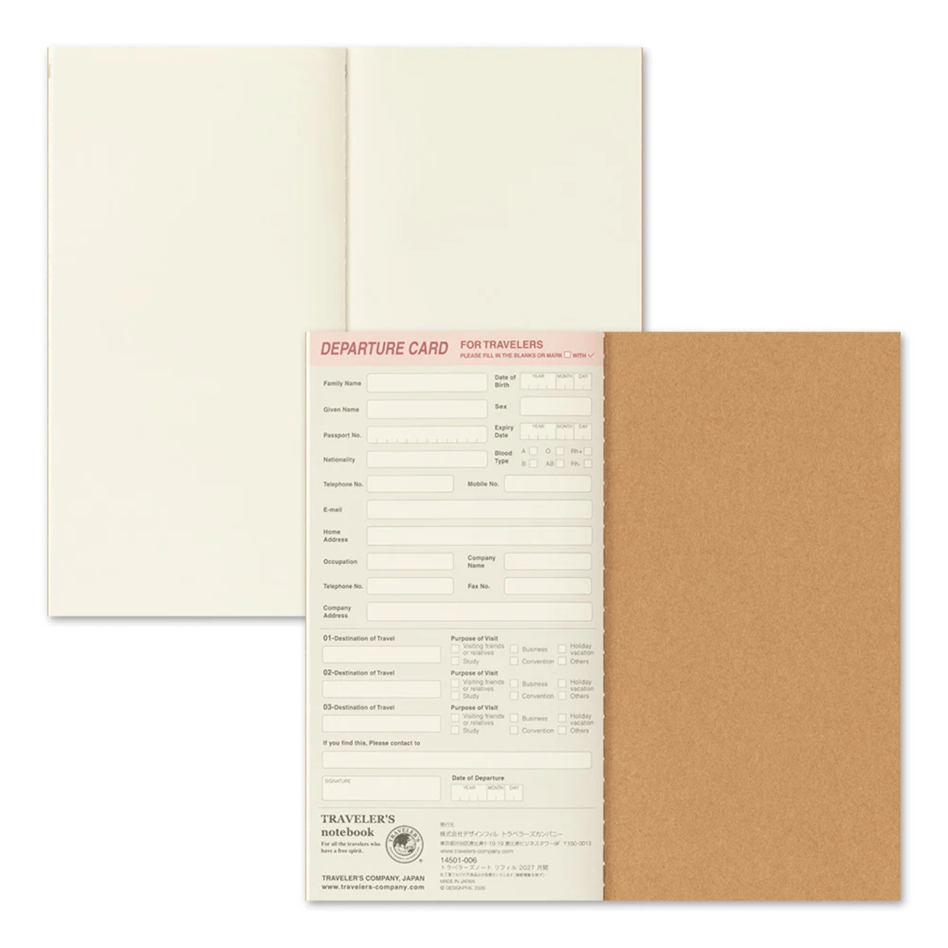 Traveler's Company Japan Agenda Agenda Traveler's Regular 2027 - Mensile