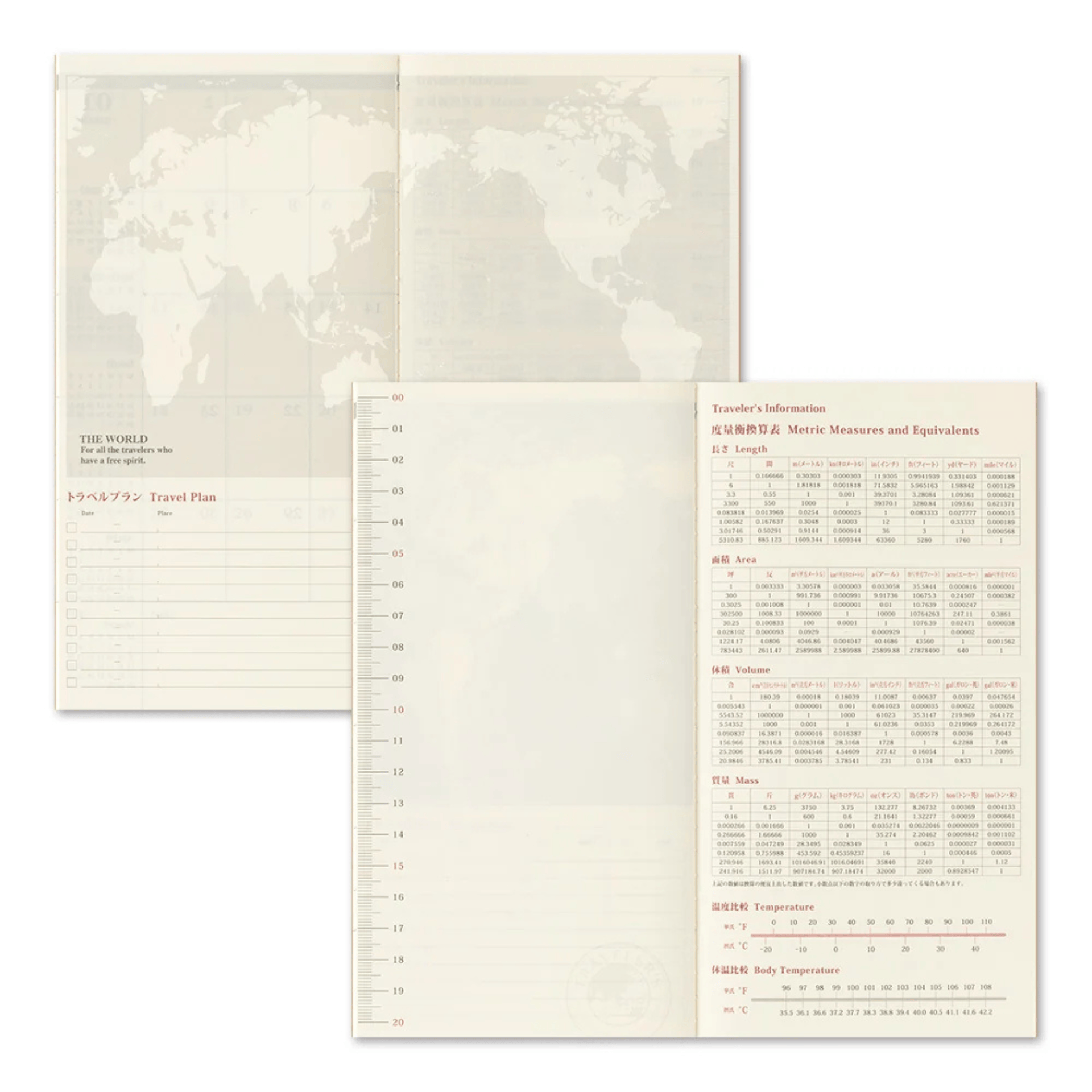 Traveler's Company Japan Agenda Agenda Traveler's Regular 2027 - Mensile