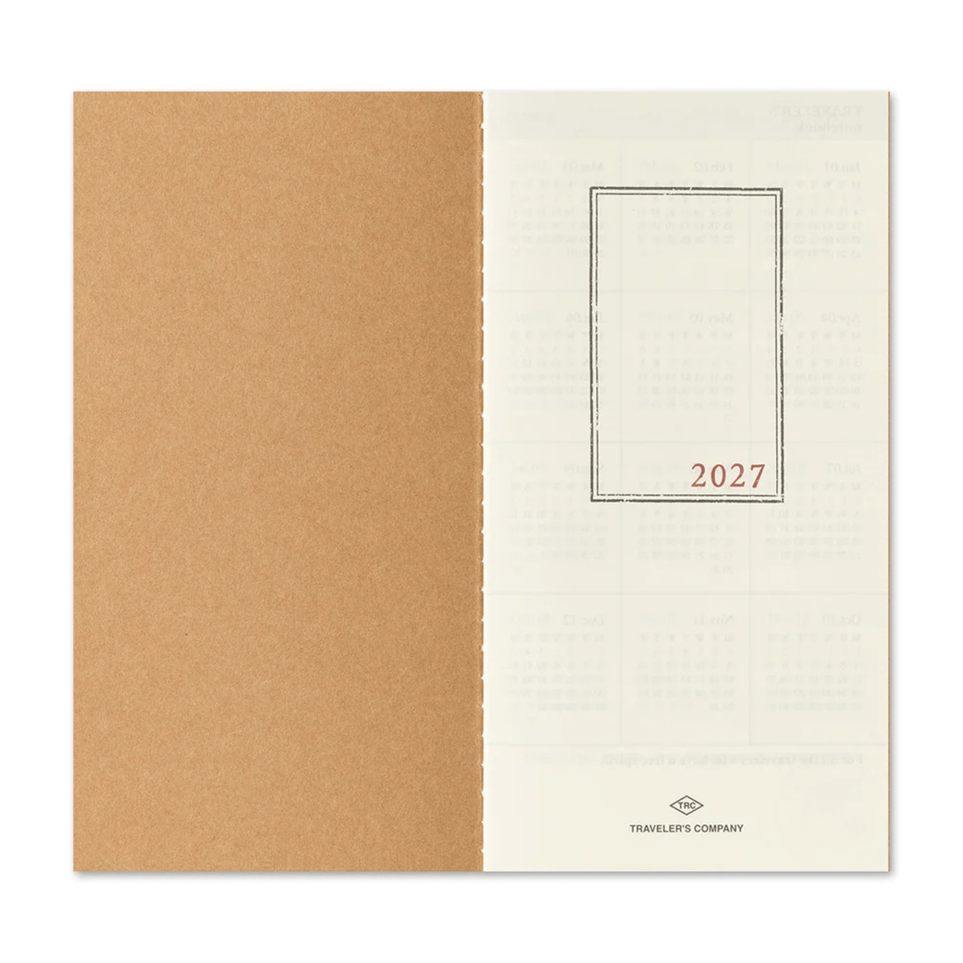 Traveler's Company Japan Agenda Agenda Traveler's Regular 2027 - Mensile