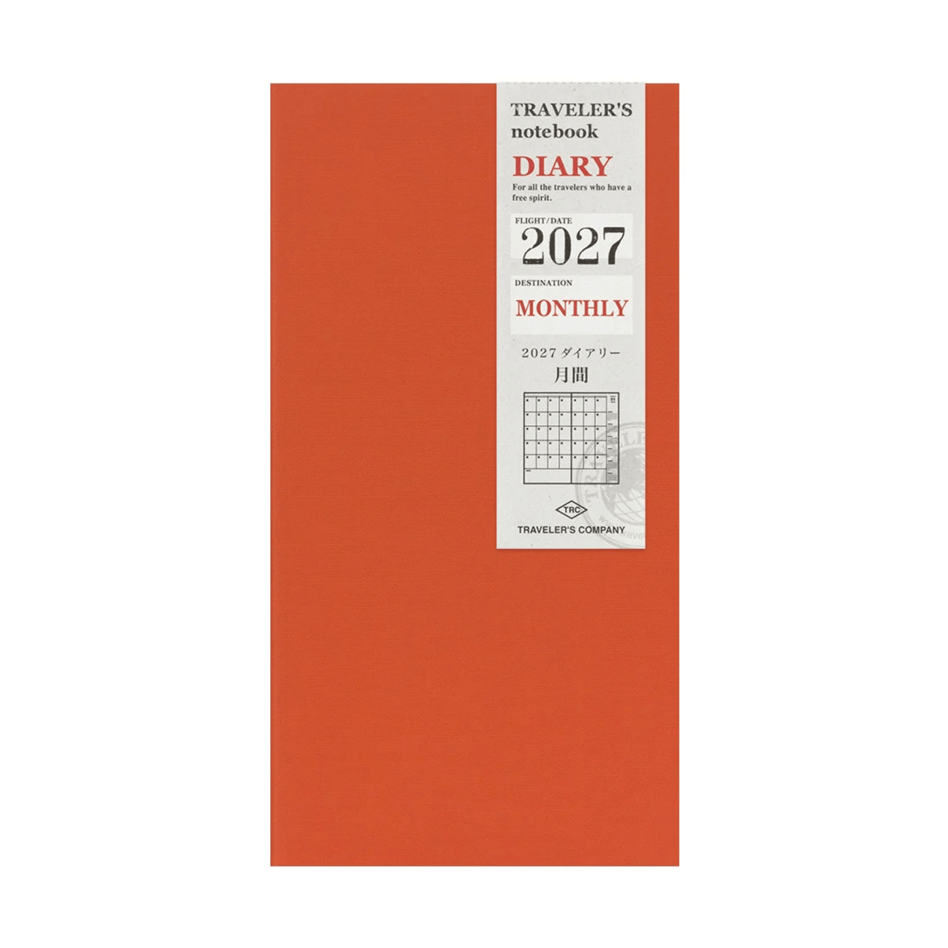 Traveler's Company Japan Agenda Agenda Traveler's Regular 2027 - Mensile